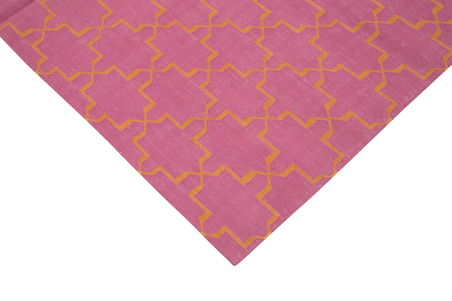 6x9 Pink Dhurrie Rug - 32431