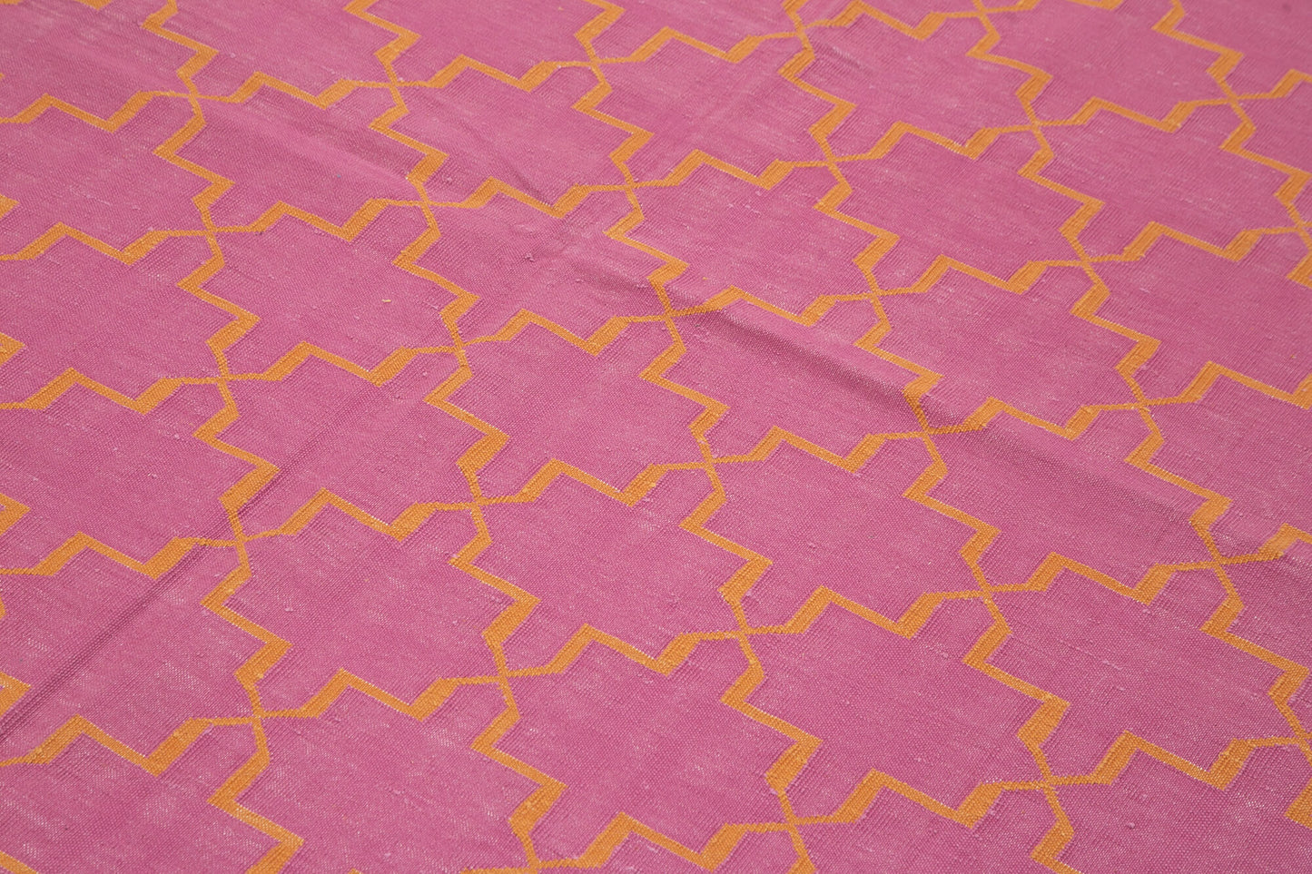 6x9 Pink Dhurrie Rug - 32431