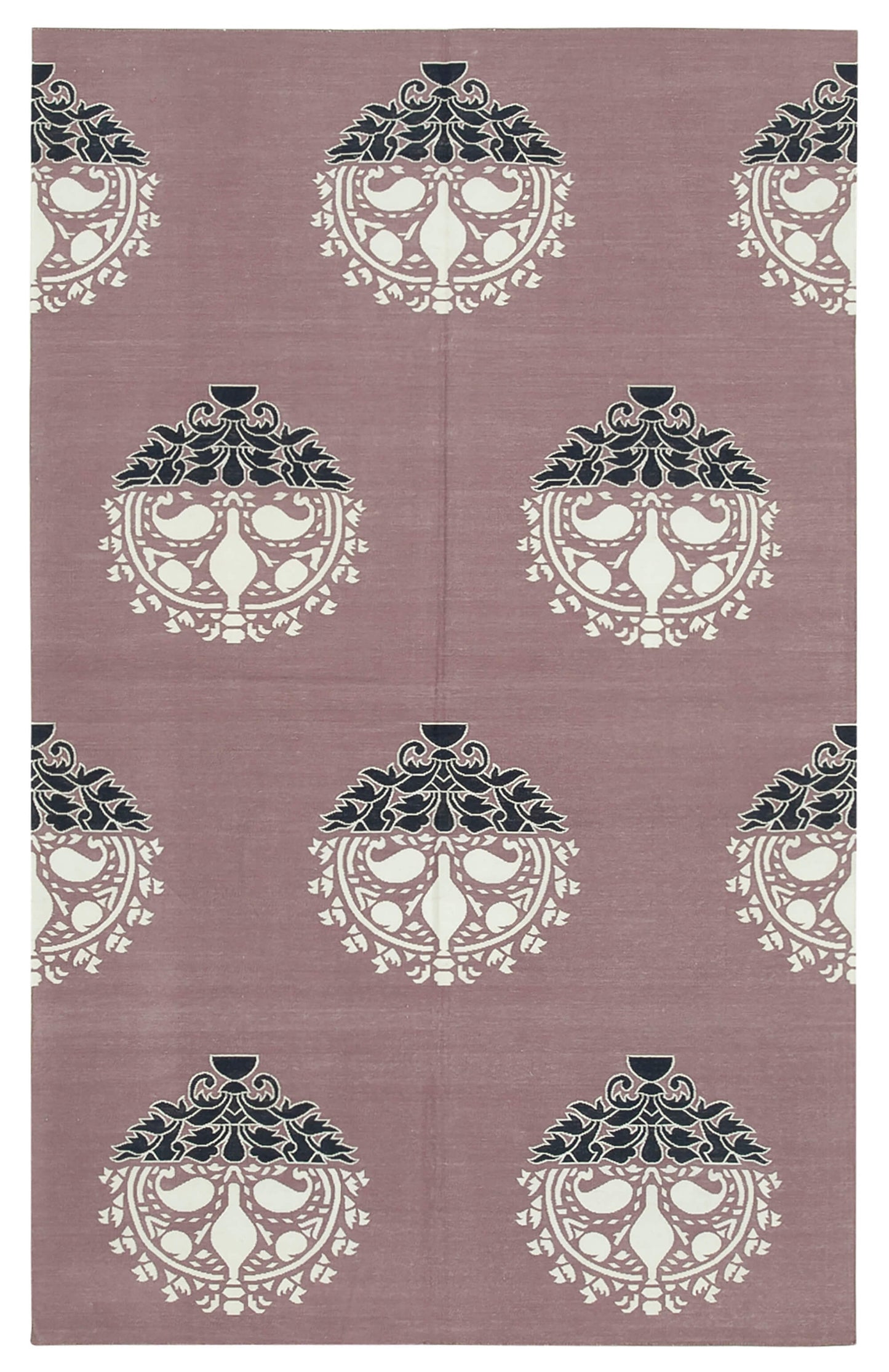 5x8 Purple Dhurrie Rug - 32434