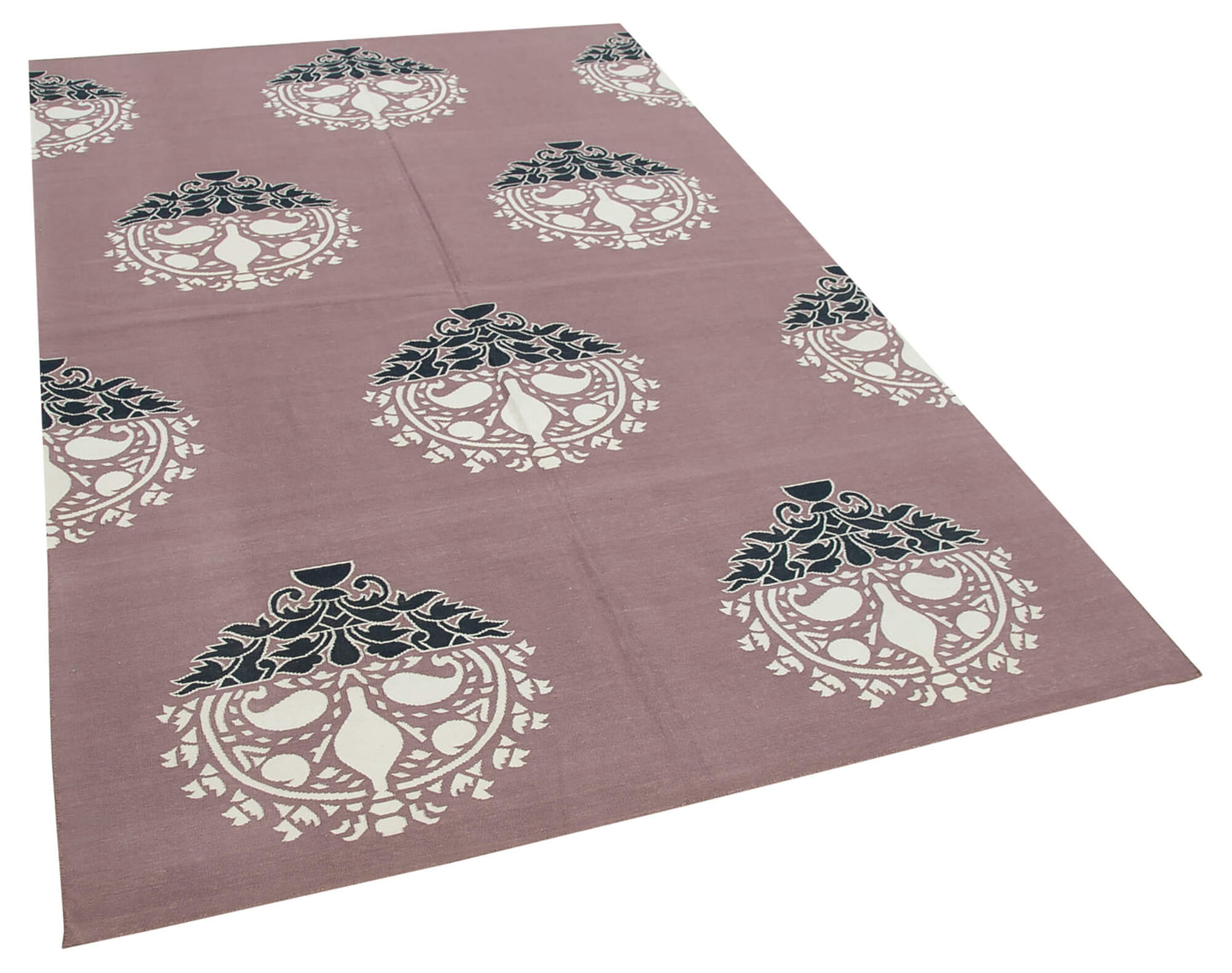 5x8 Purple Dhurrie Rug - 32434