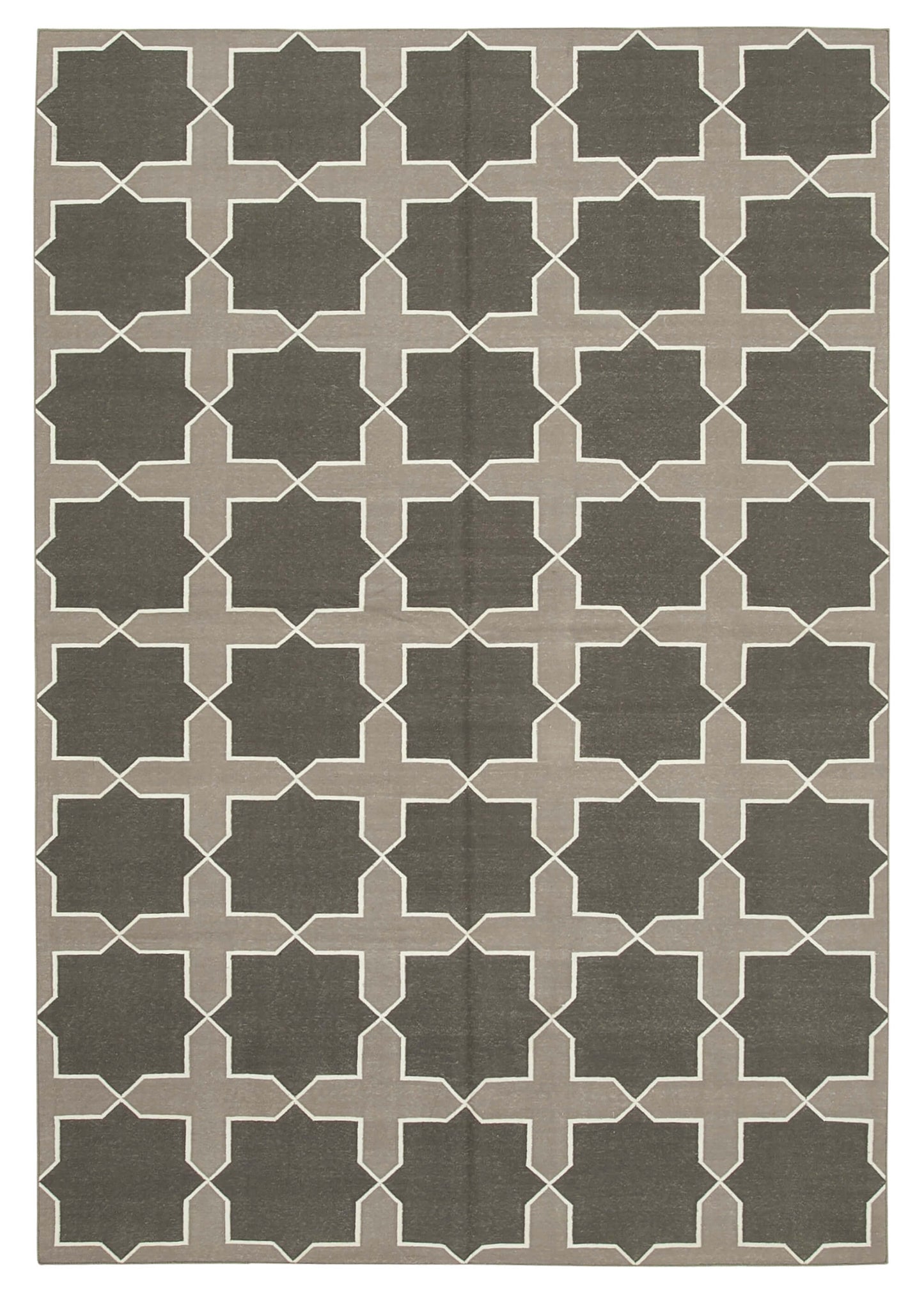 6x9 Brown Dhurrie Rug - 32435