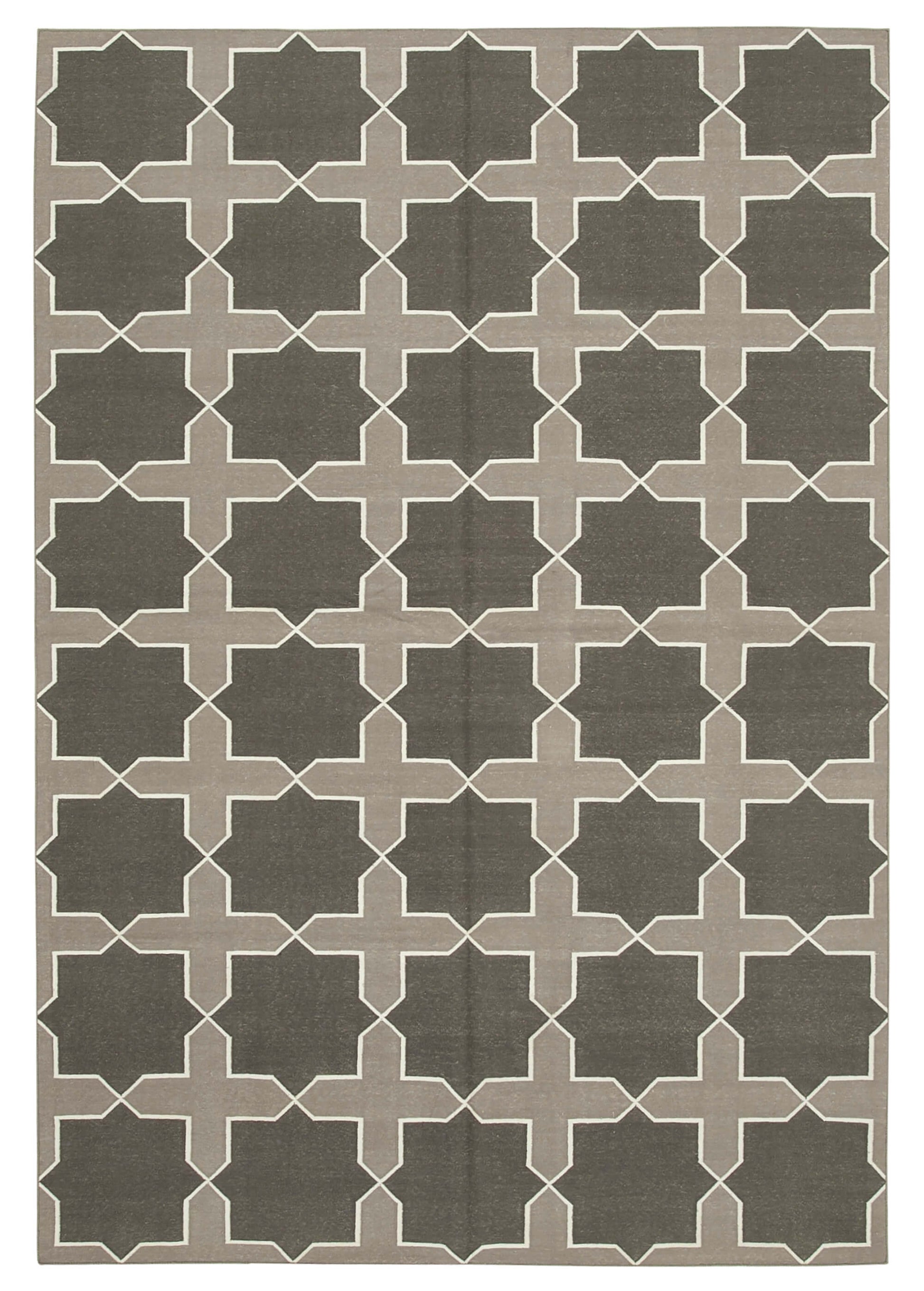 6x9 Brown Dhurrie Rug - 32435