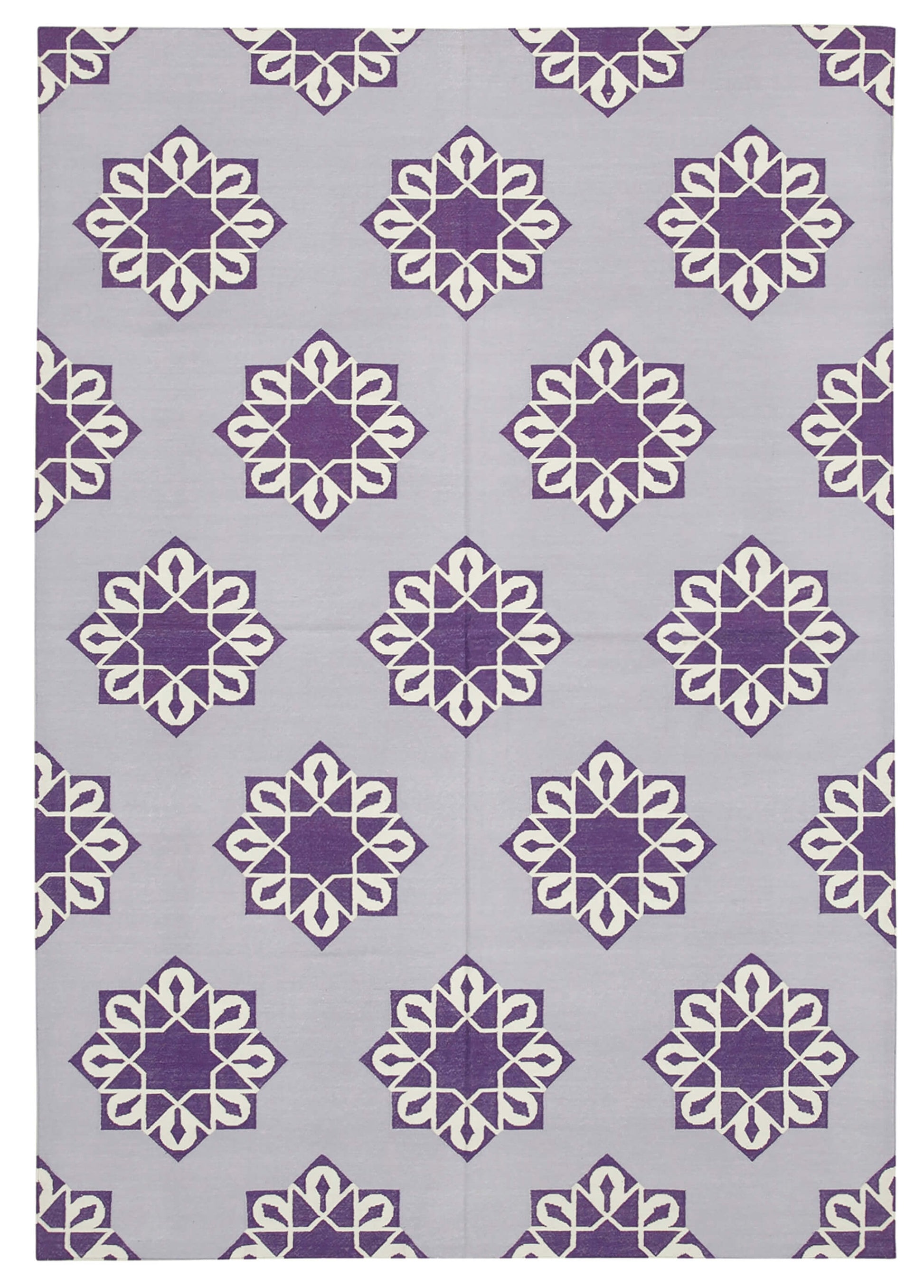 6x9 Purple Dhurrie Rug - 32437