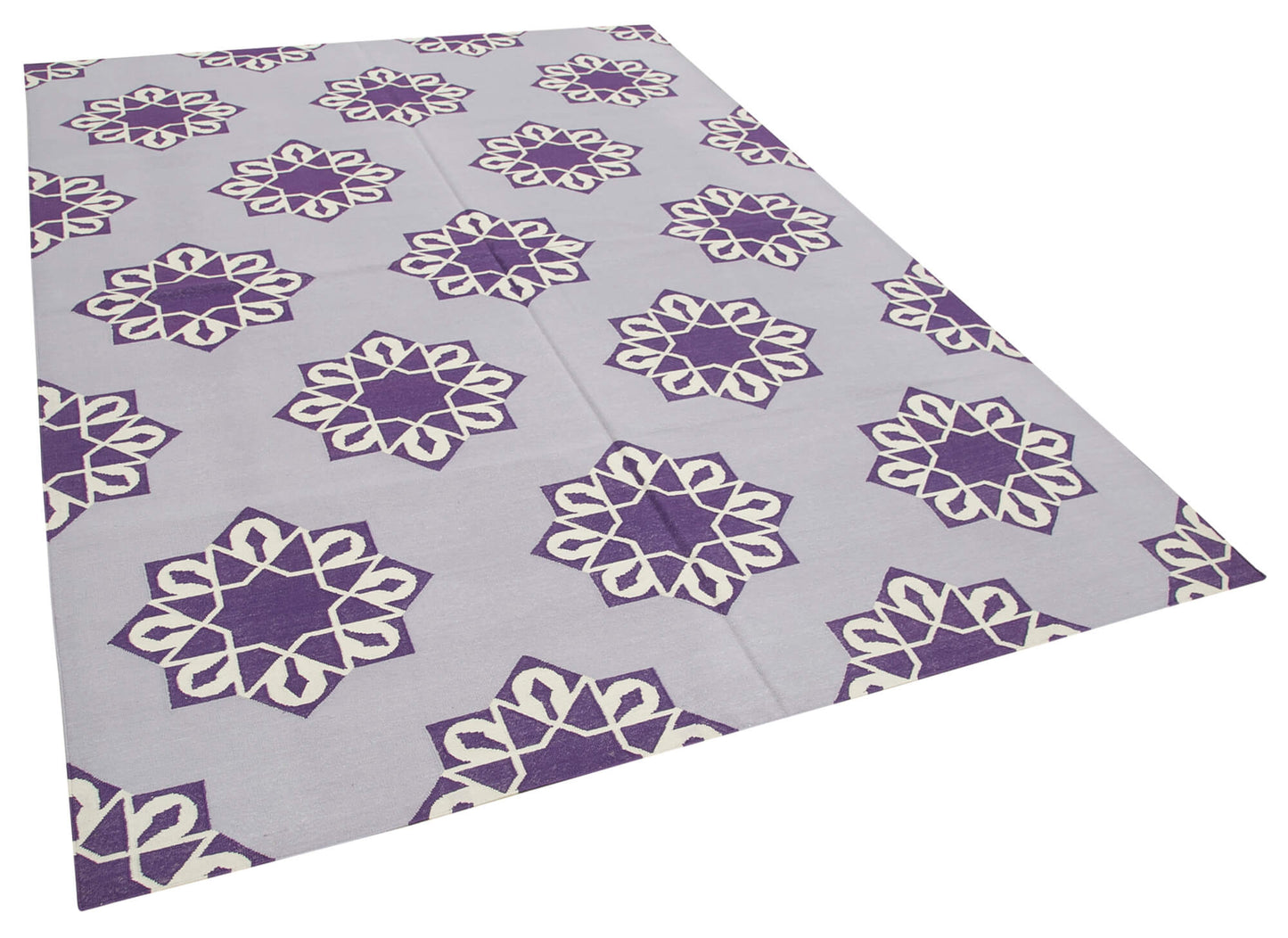 6x9 Purple Dhurrie Rug - 32437