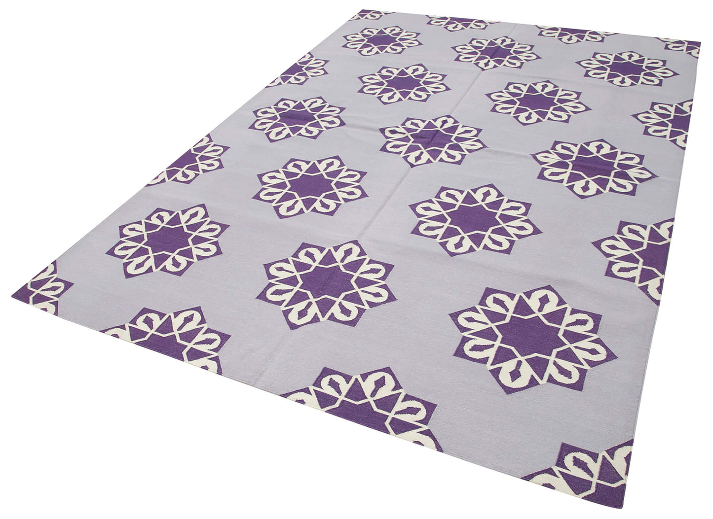 6x9 Purple Dhurrie Rug - 32437