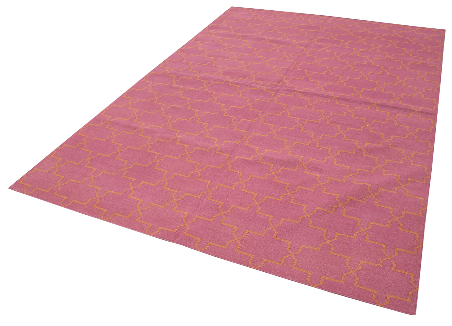 6x9 Pink Dhurrie Rug - 32439