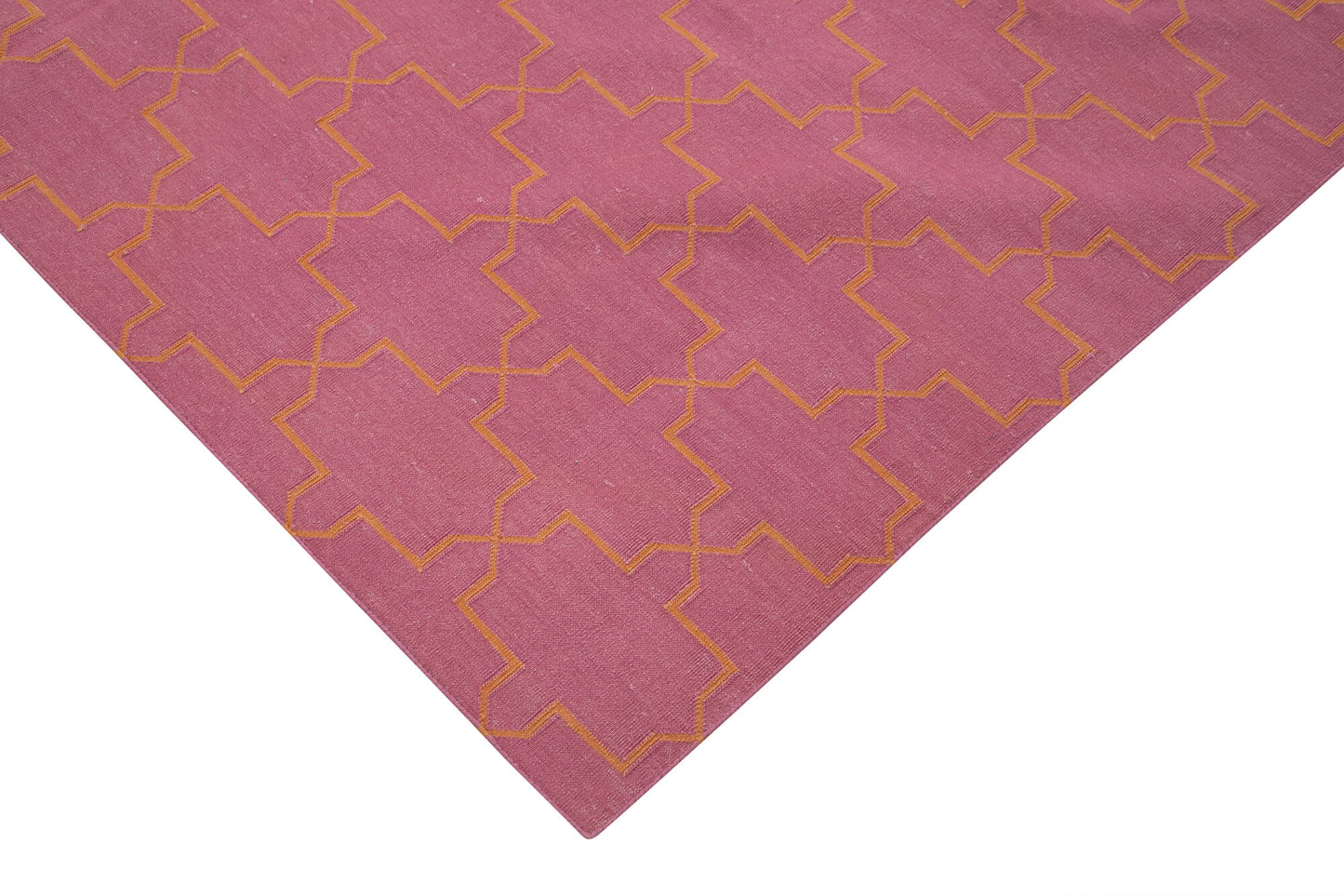 6x9 Pink Dhurrie Rug - 32439