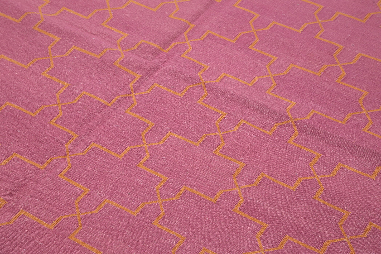 6x9 Pink Dhurrie Rug - 32439