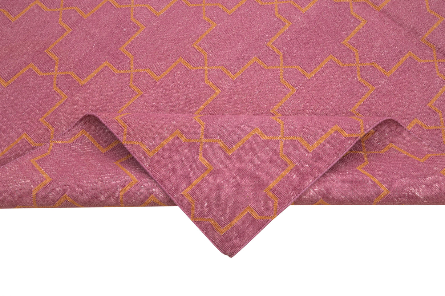 6x9 Pink Dhurrie Rug - 32439