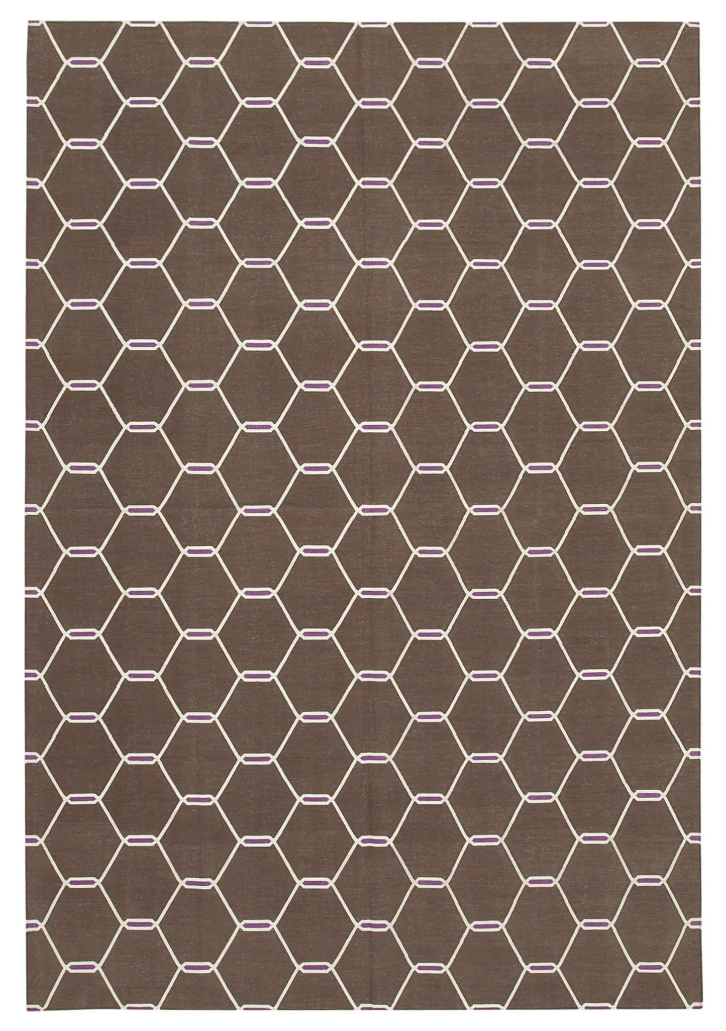 6x9 Brown Dhurrie Rug - 32441