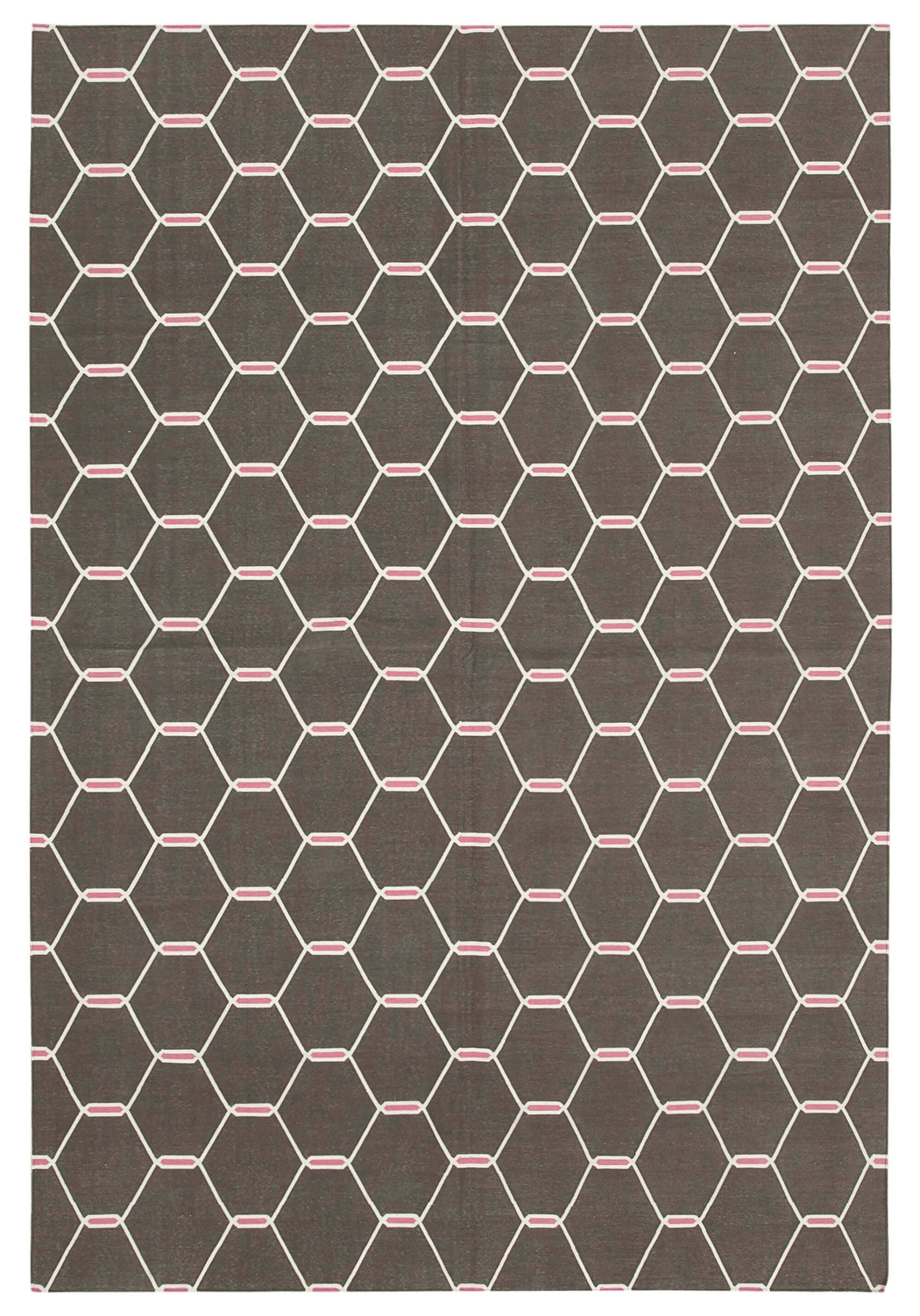 6x9 Brown Dhurrie Rug - 32442