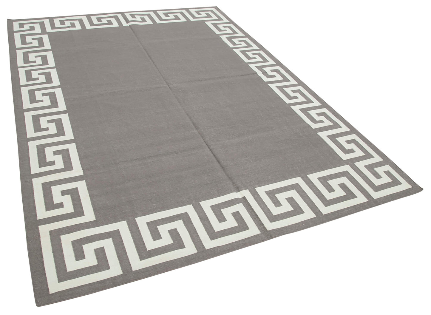 6x9 Grey Dhurrie Rug - 32444