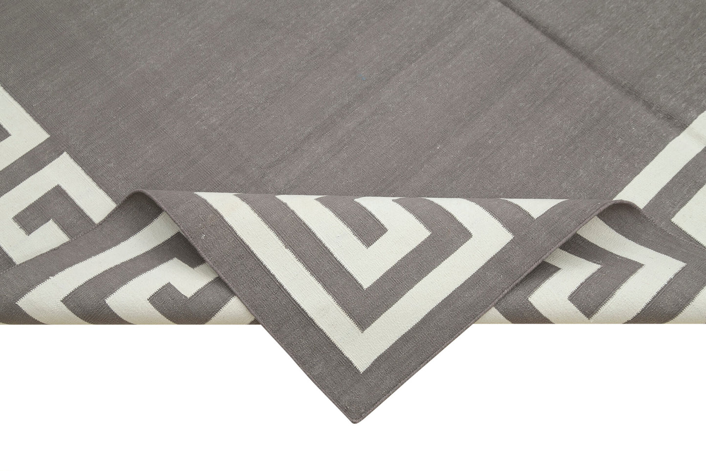 6x9 Grey Dhurrie Rug - 32444