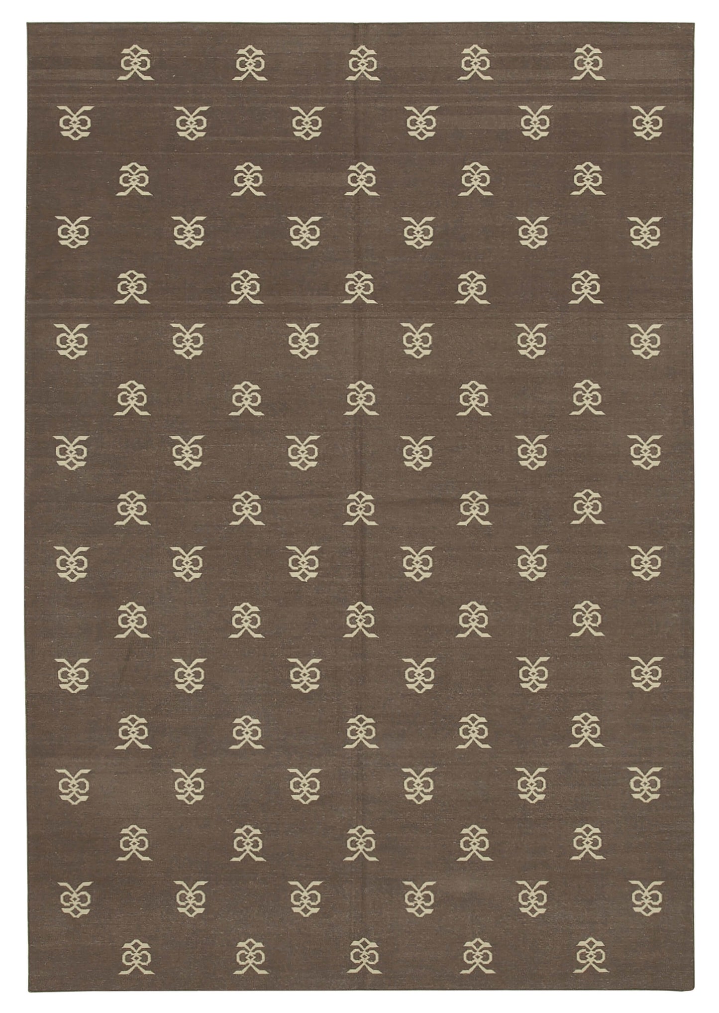 6x9 Brown Dhurrie Rug - 32446