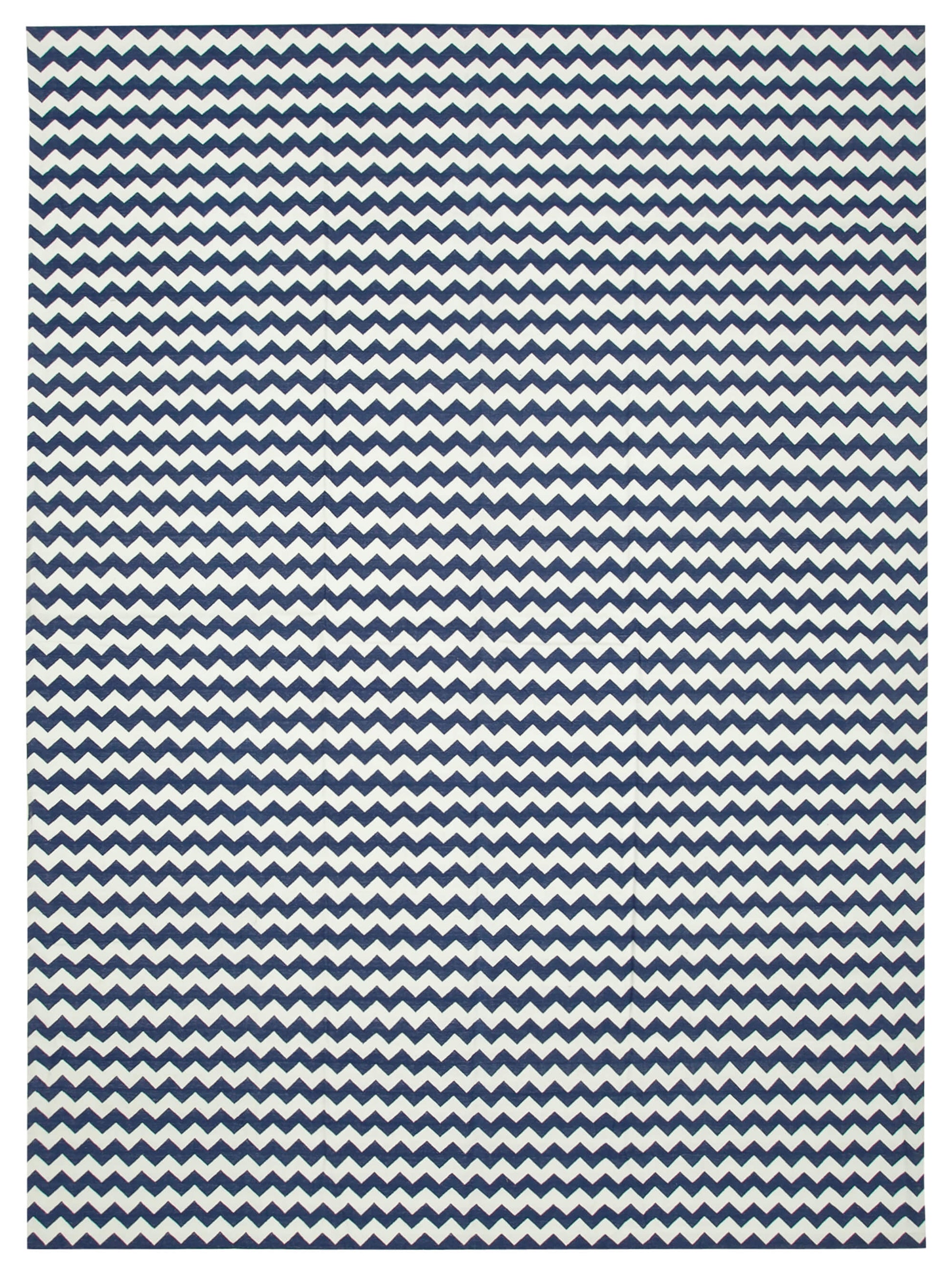 10x14 Blue Dhurrie Rug - 32447