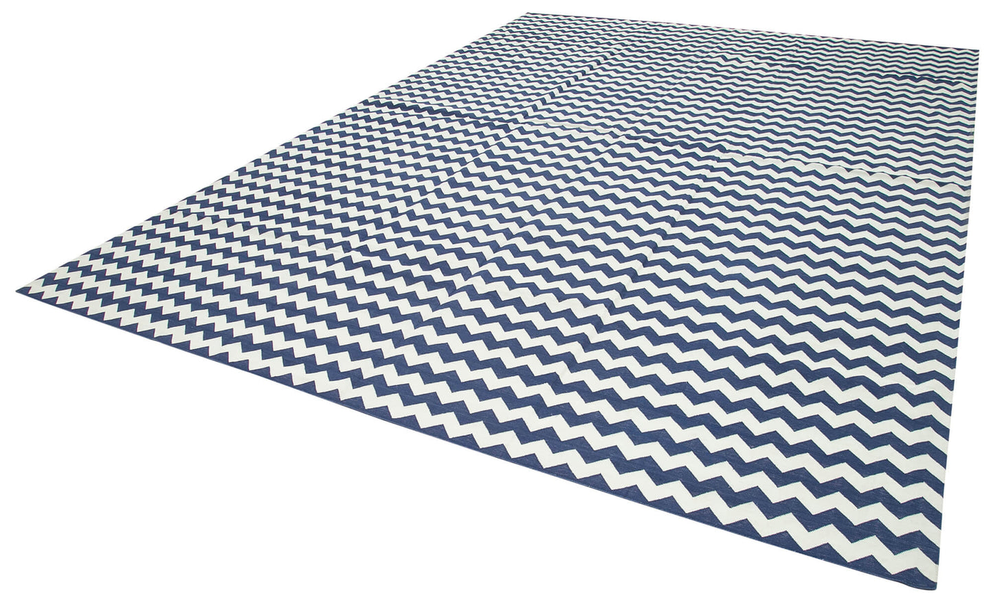 10x14 Blue Dhurrie Rug - 32447