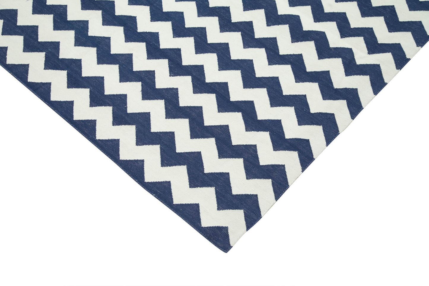 10x14 Blue Dhurrie Rug - 32447