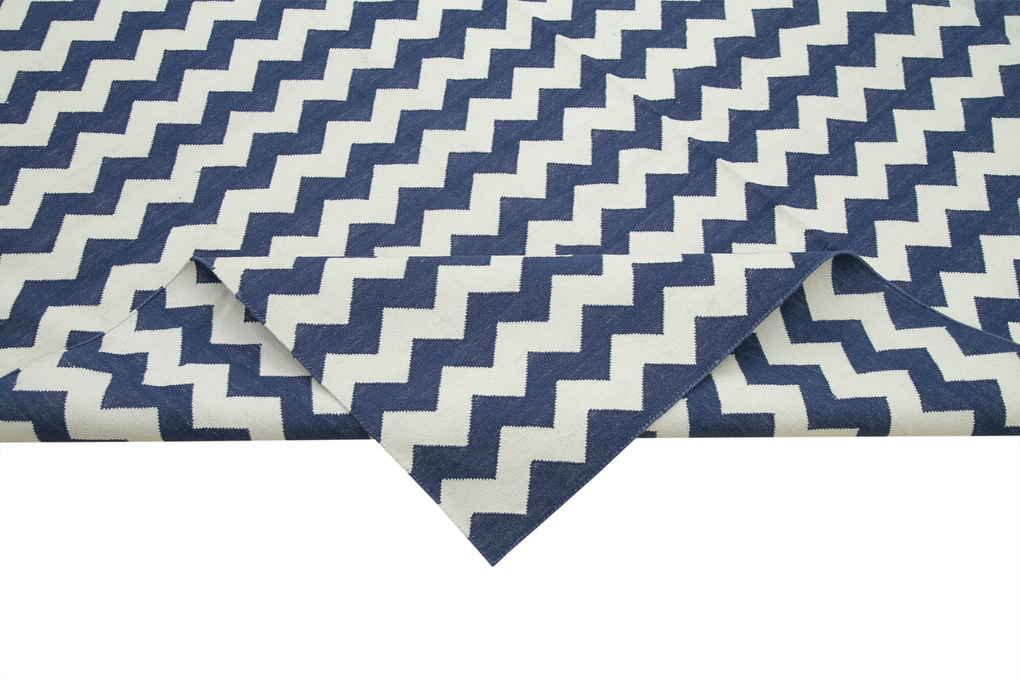 10x14 Blue Dhurrie Rug - 32447