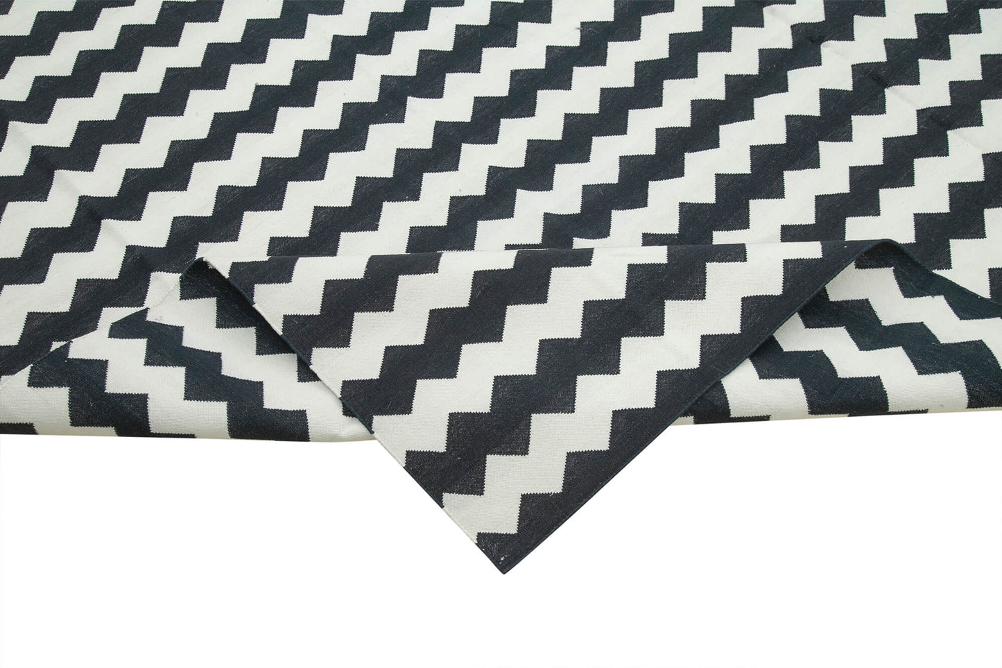 10x14 Black Dhurrie Rug - 32451