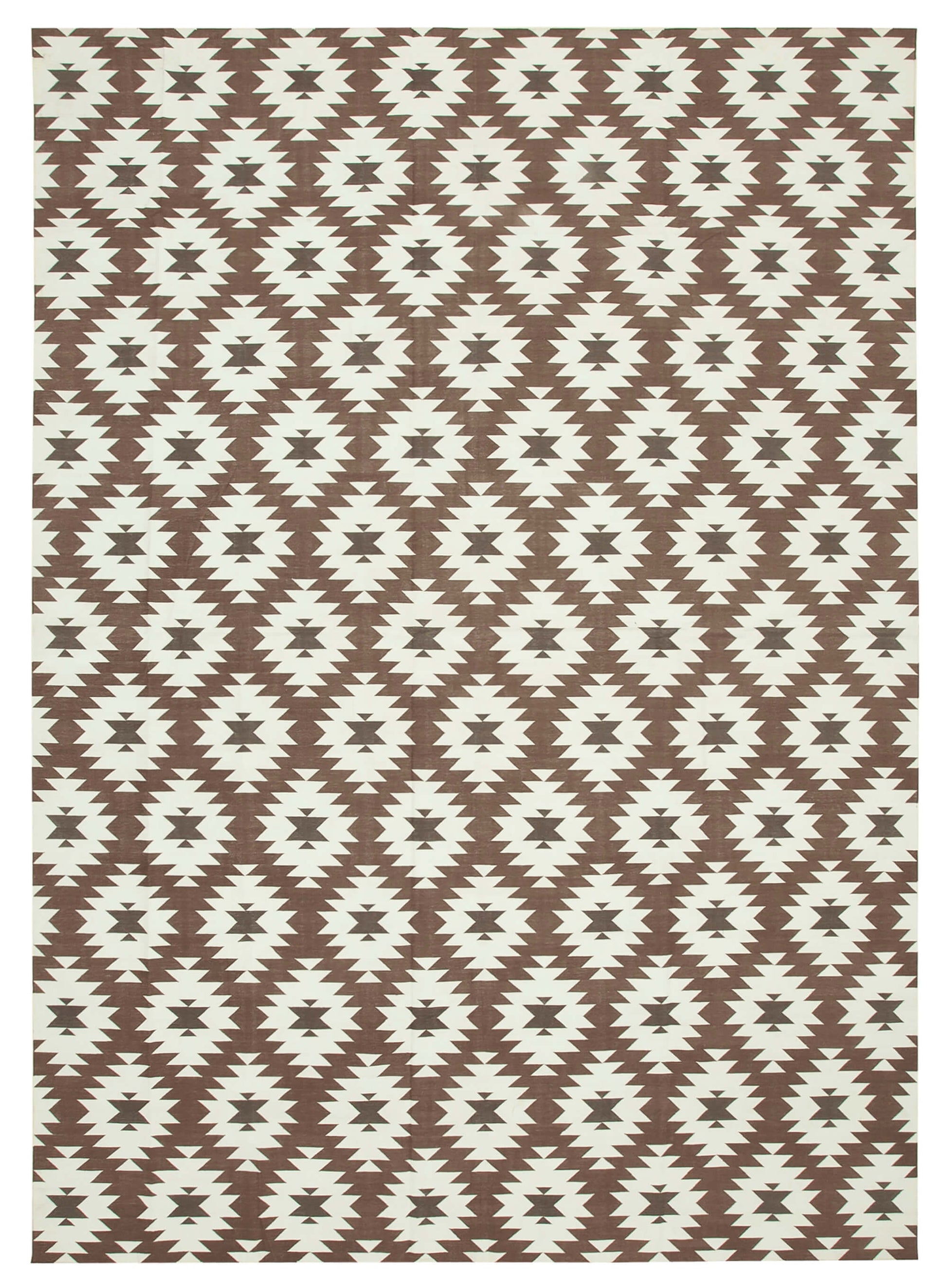 10x14 Brown Dhurrie Rug - 32455