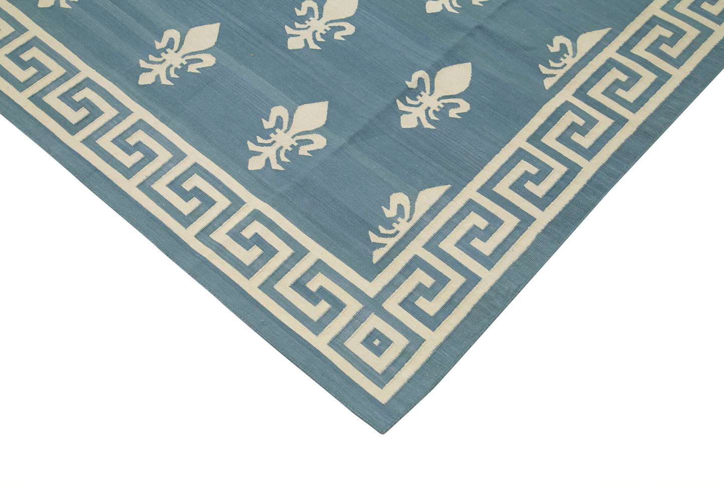 10x14 Blue Dhurrie Rug - 32456