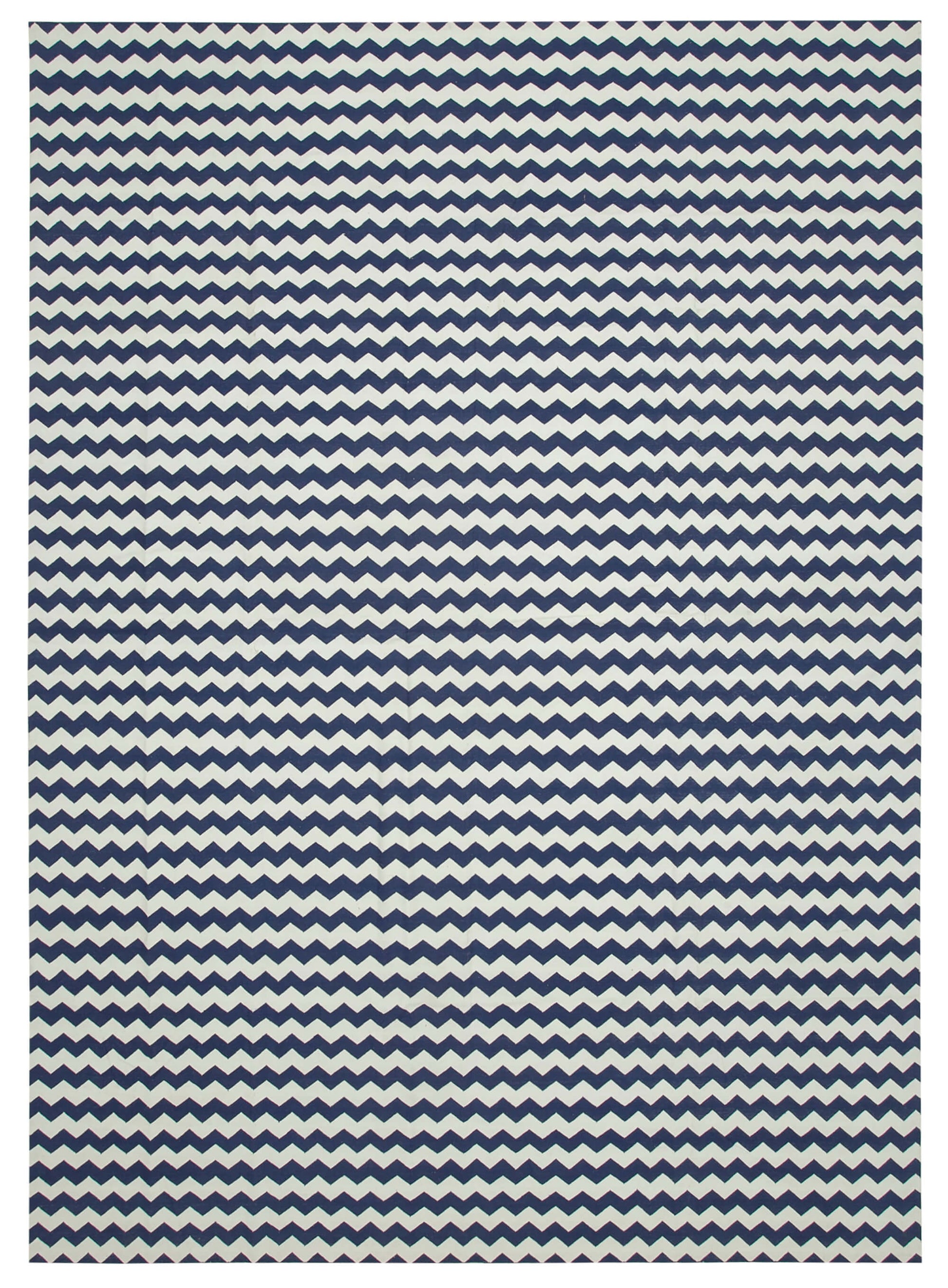 10x14 Blue Dhurrie Rug - 32457