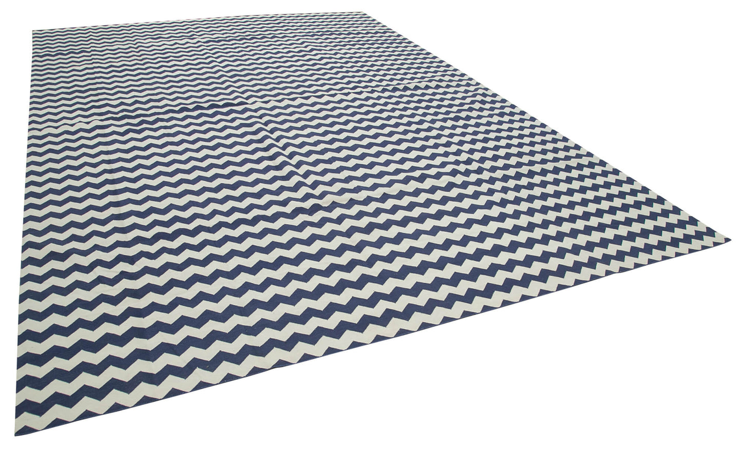 10x14 Blue Dhurrie Rug - 32457