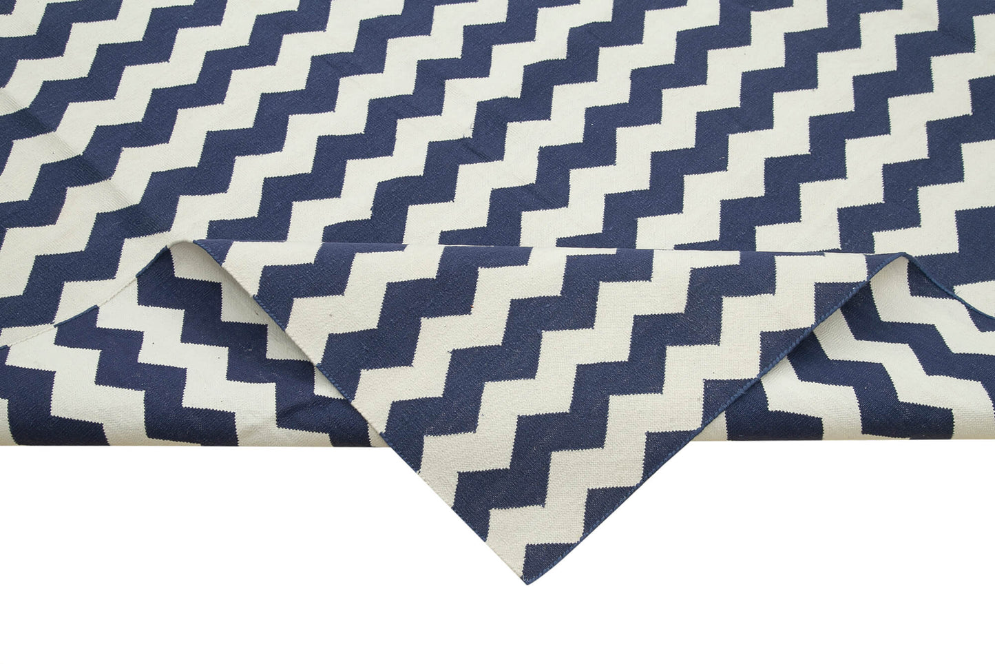 10x14 Blue Dhurrie Rug - 32457