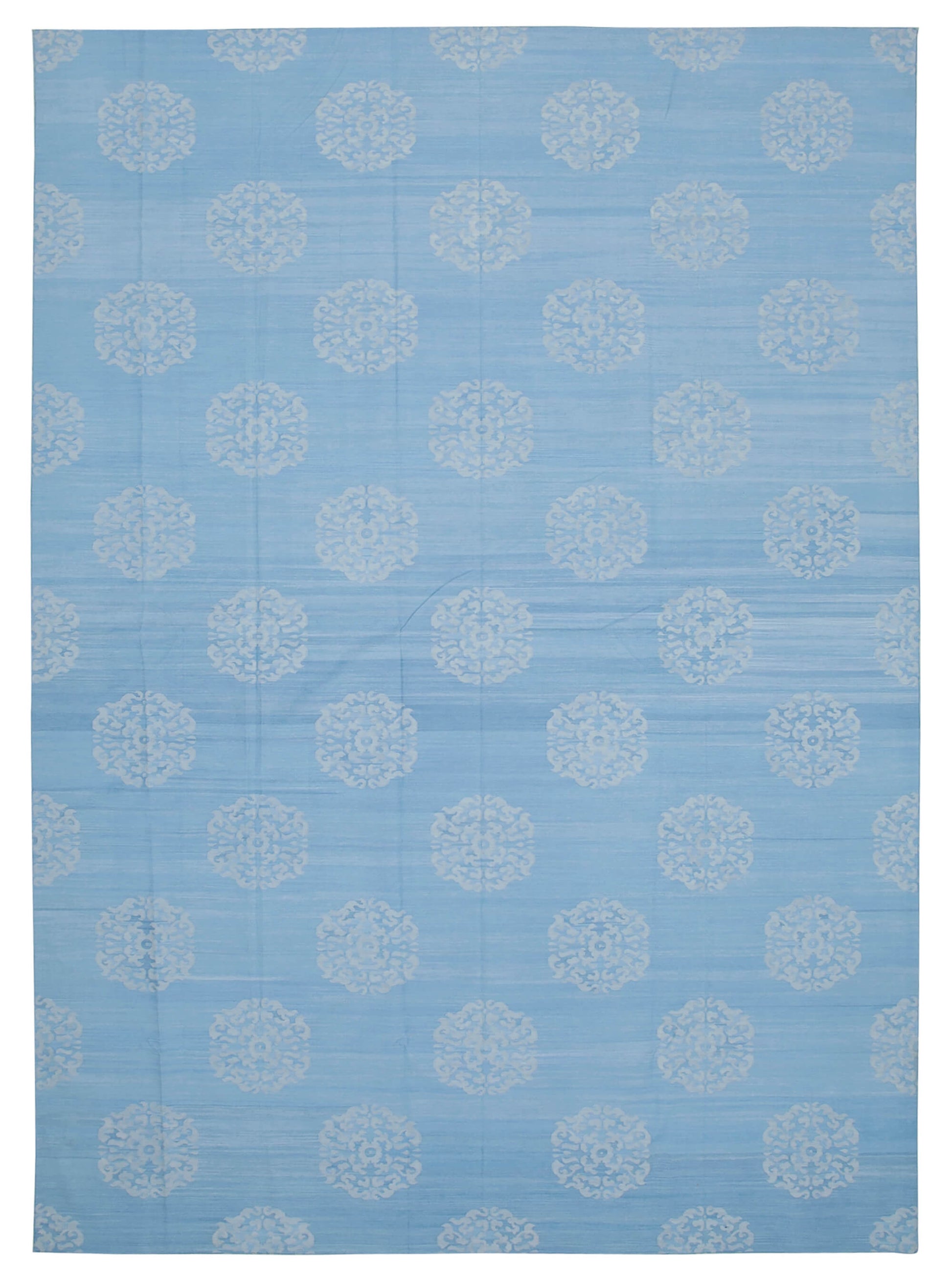 10x14 Blue Dhurrie Rug - 32459