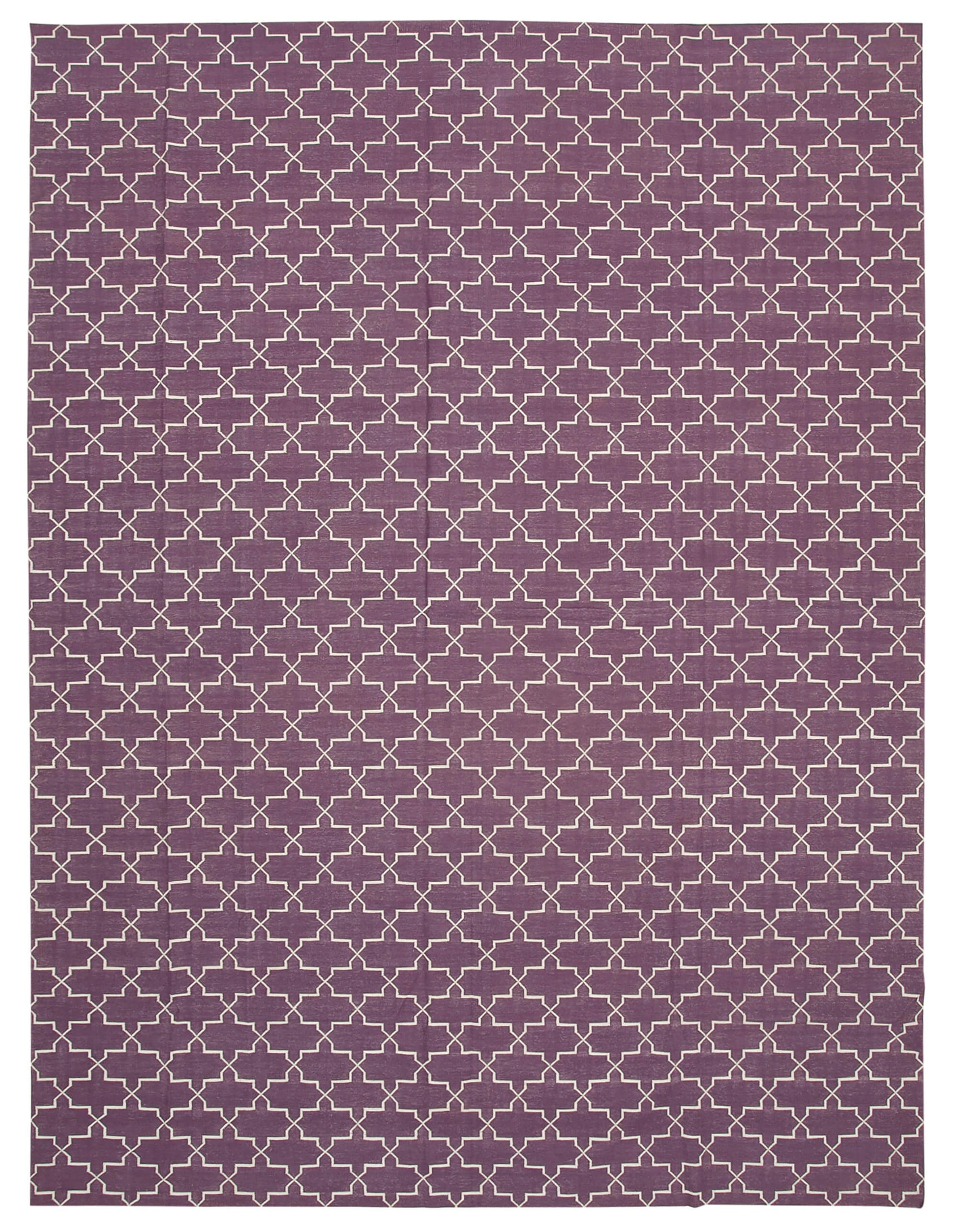 10x14 Purple Dhurrie Rug - 32463