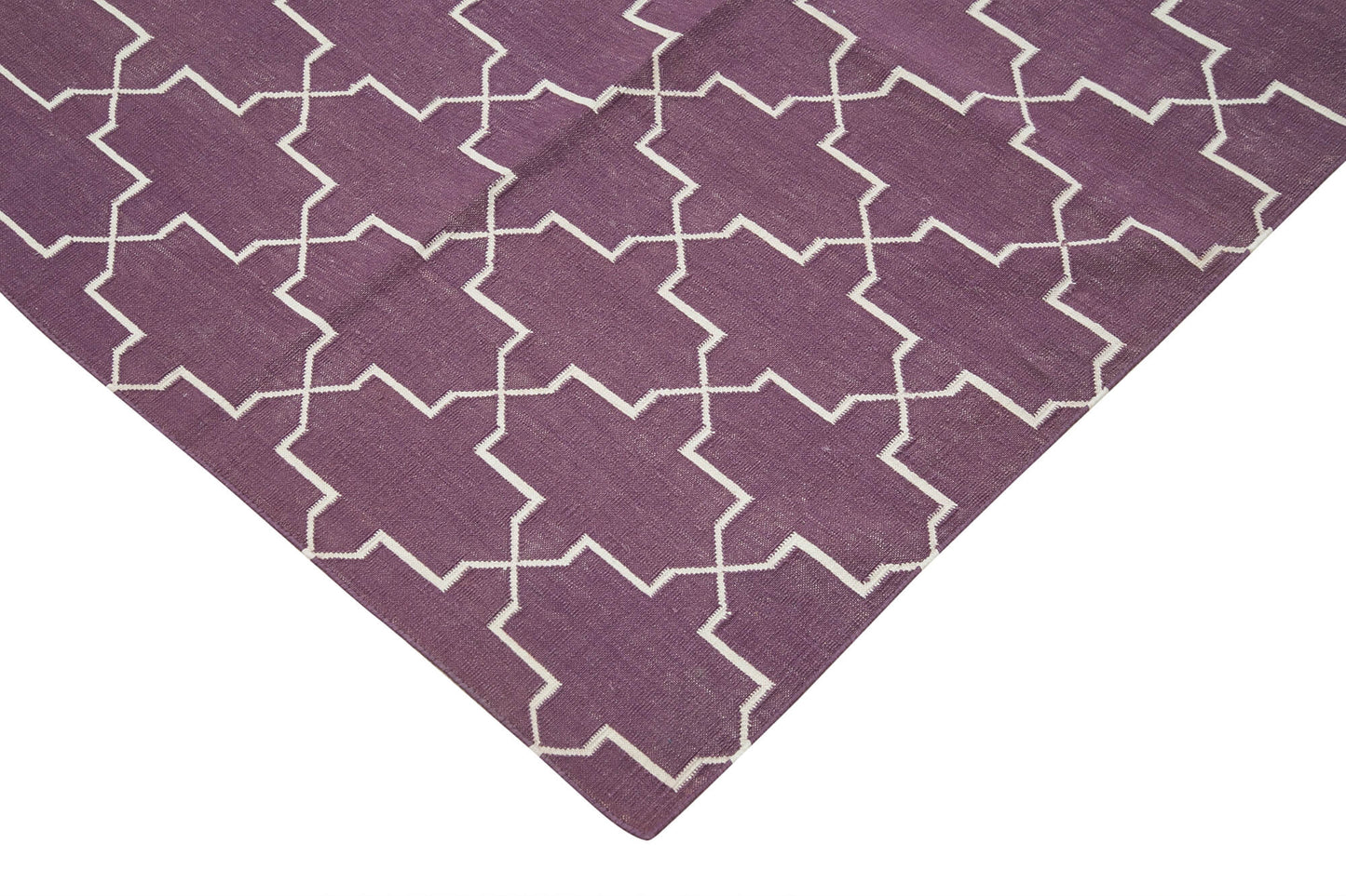 10x14 Purple Dhurrie Rug - 32463