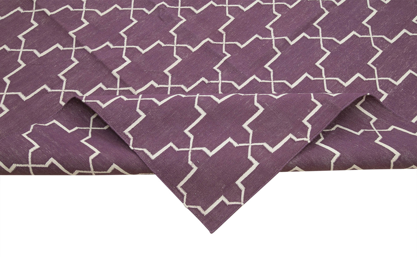 10x14 Purple Dhurrie Rug - 32463