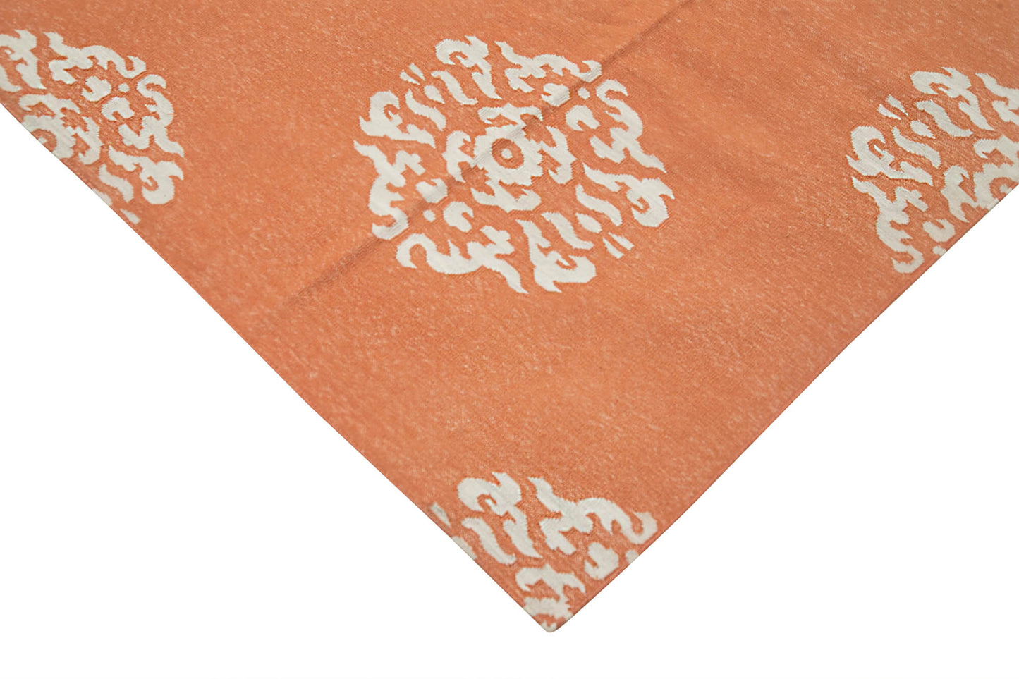 10x14 Orange Dhurrie Rug - 32465