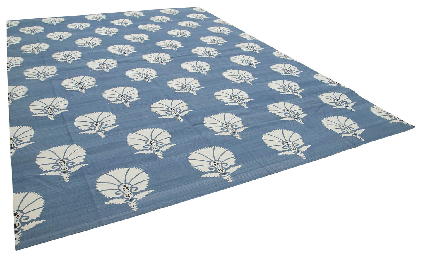 10x14 Blue Dhurrie Rug - 32467