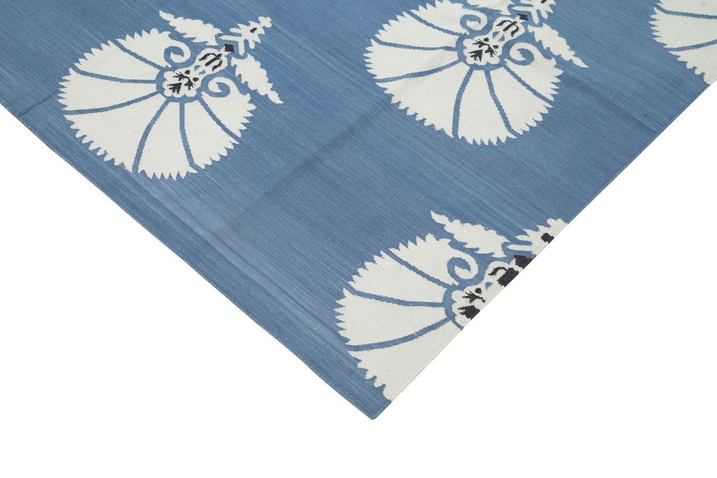 10x14 Blue Dhurrie Rug - 32467