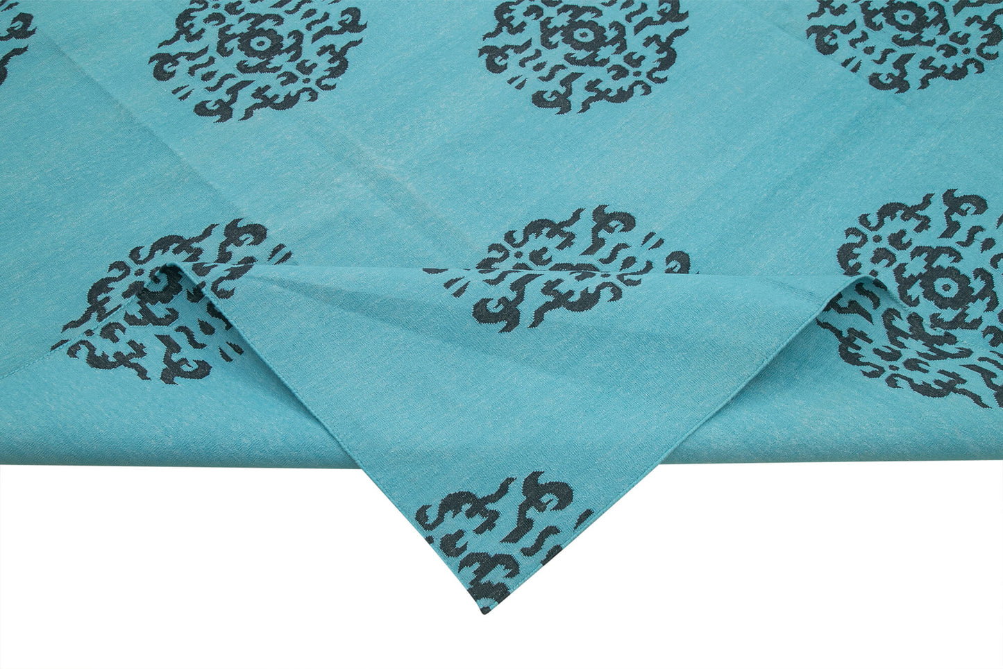 10x14 Turquoise Dhurrie Rug - 32468