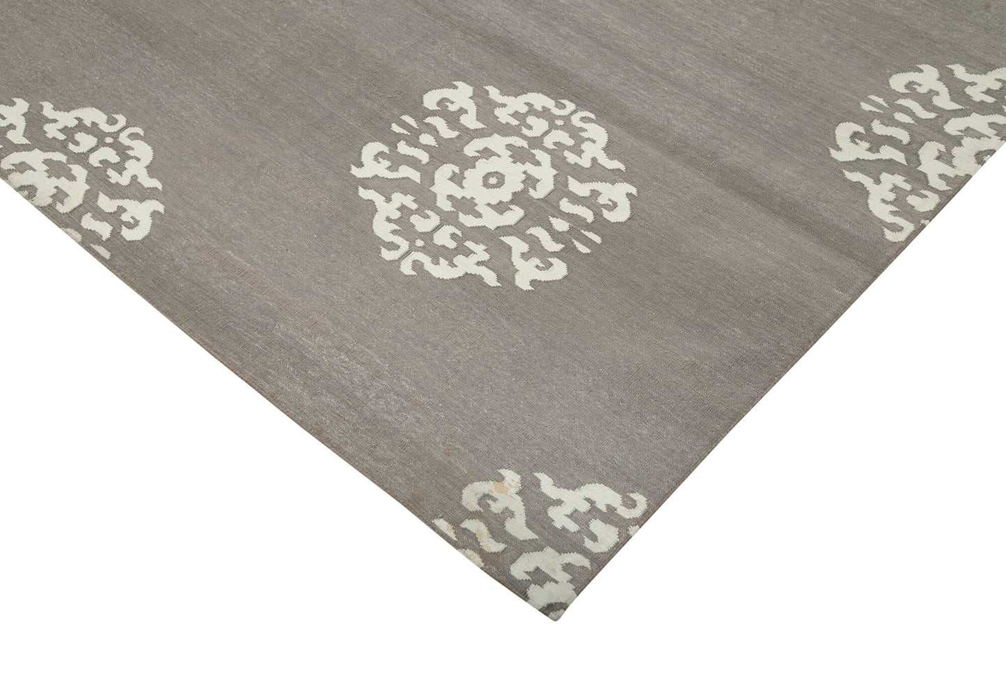 8x9 Grey Dhurrie Rug - 32474