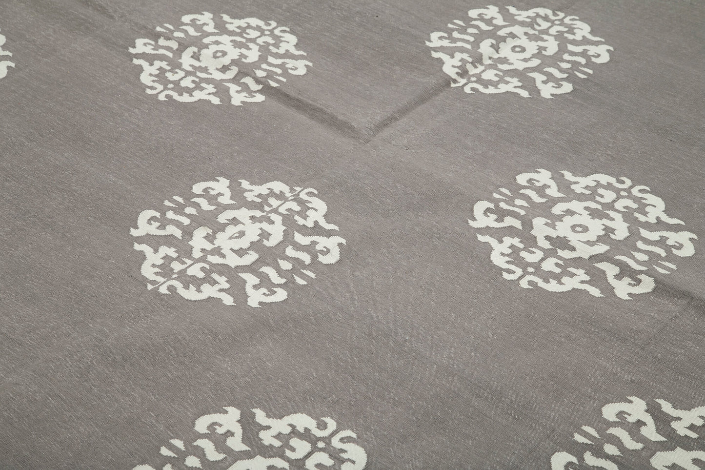 8x9 Grey Dhurrie Rug - 32474