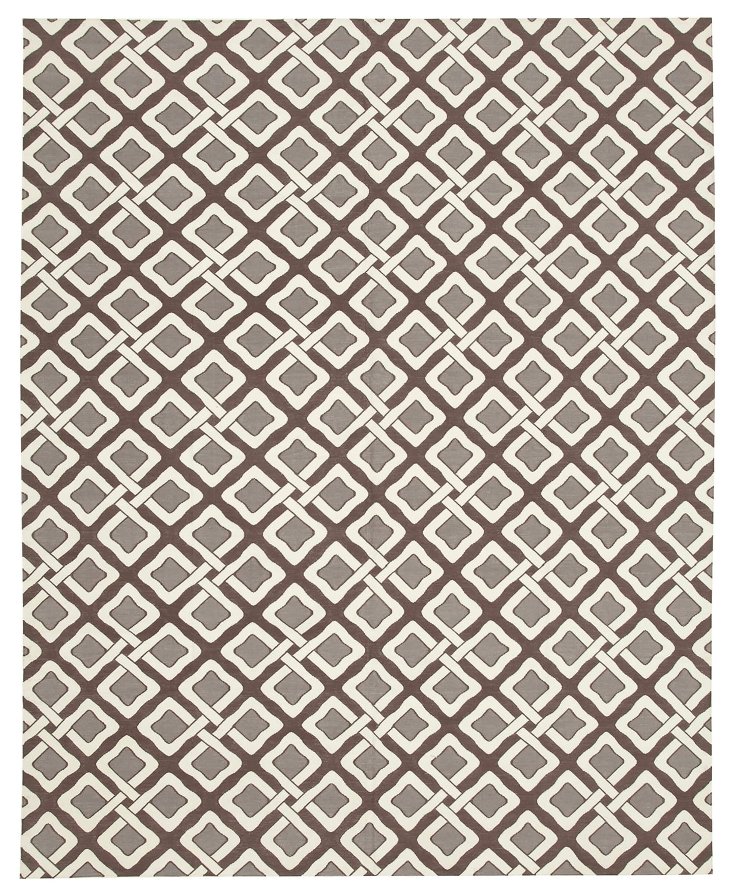 8x10 Brown Dhurrie Rug - 32476