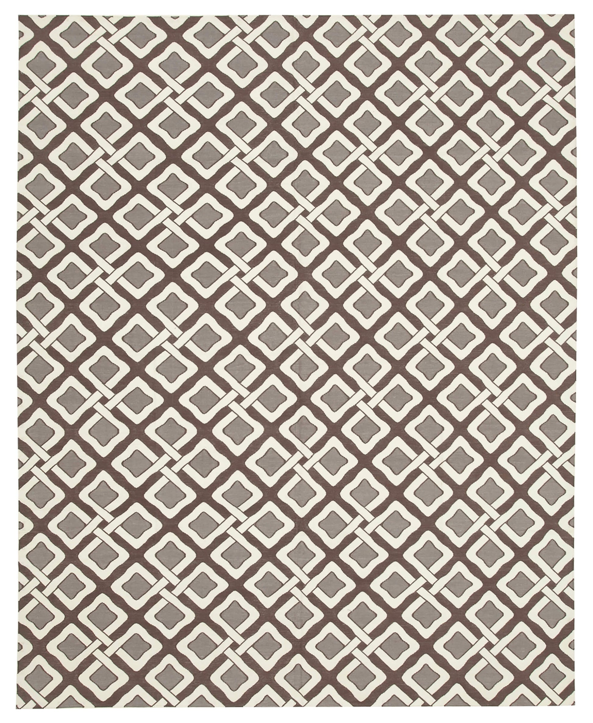 8x10 Brown Dhurrie Rug - 32476