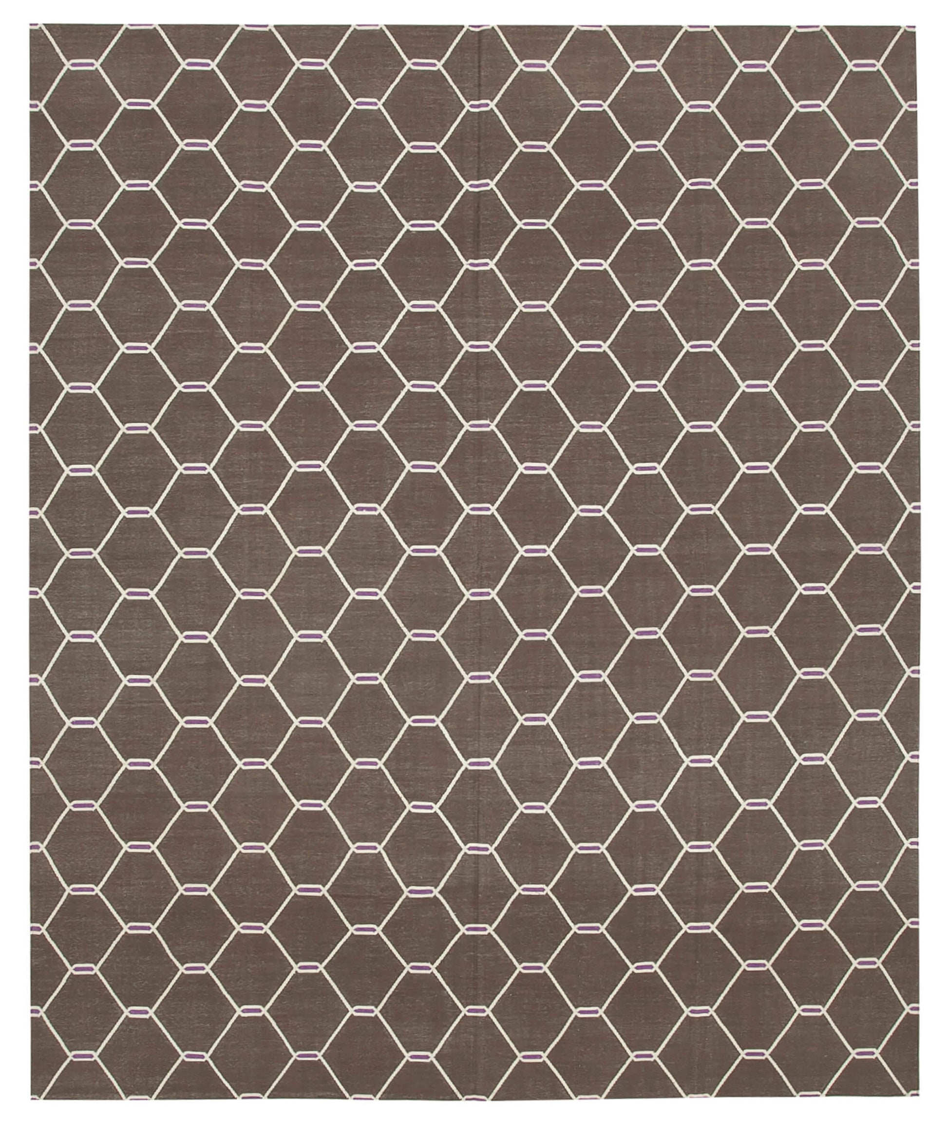 8x10 Brown Dhurrie Rug - 32480