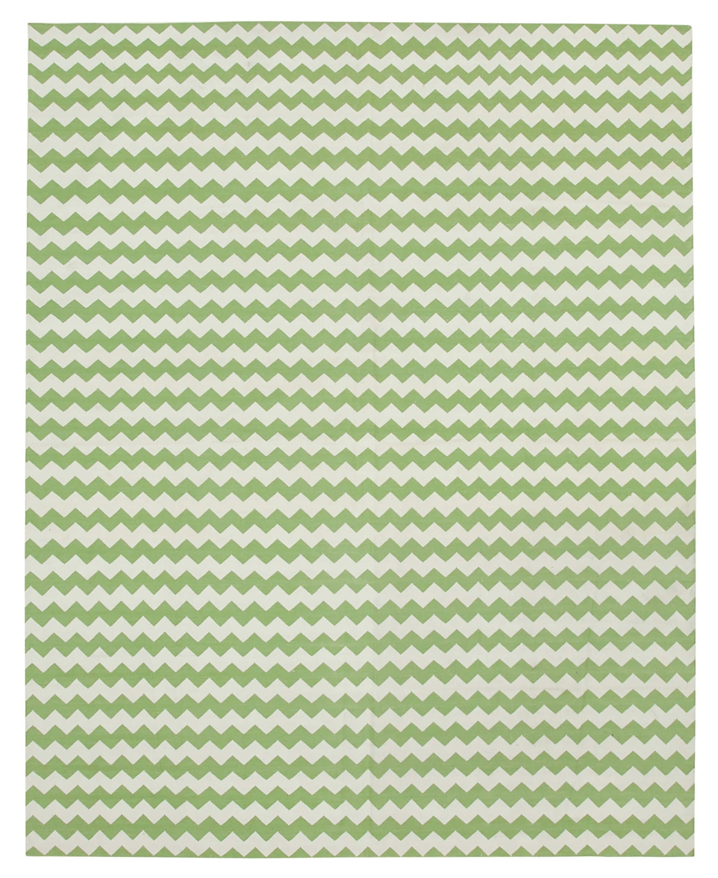 8x10 Green Dhurrie Rug - 32483