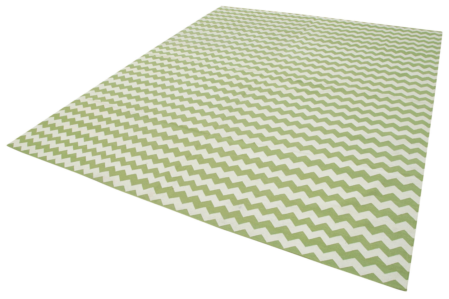 8x10 Green Dhurrie Rug - 32483