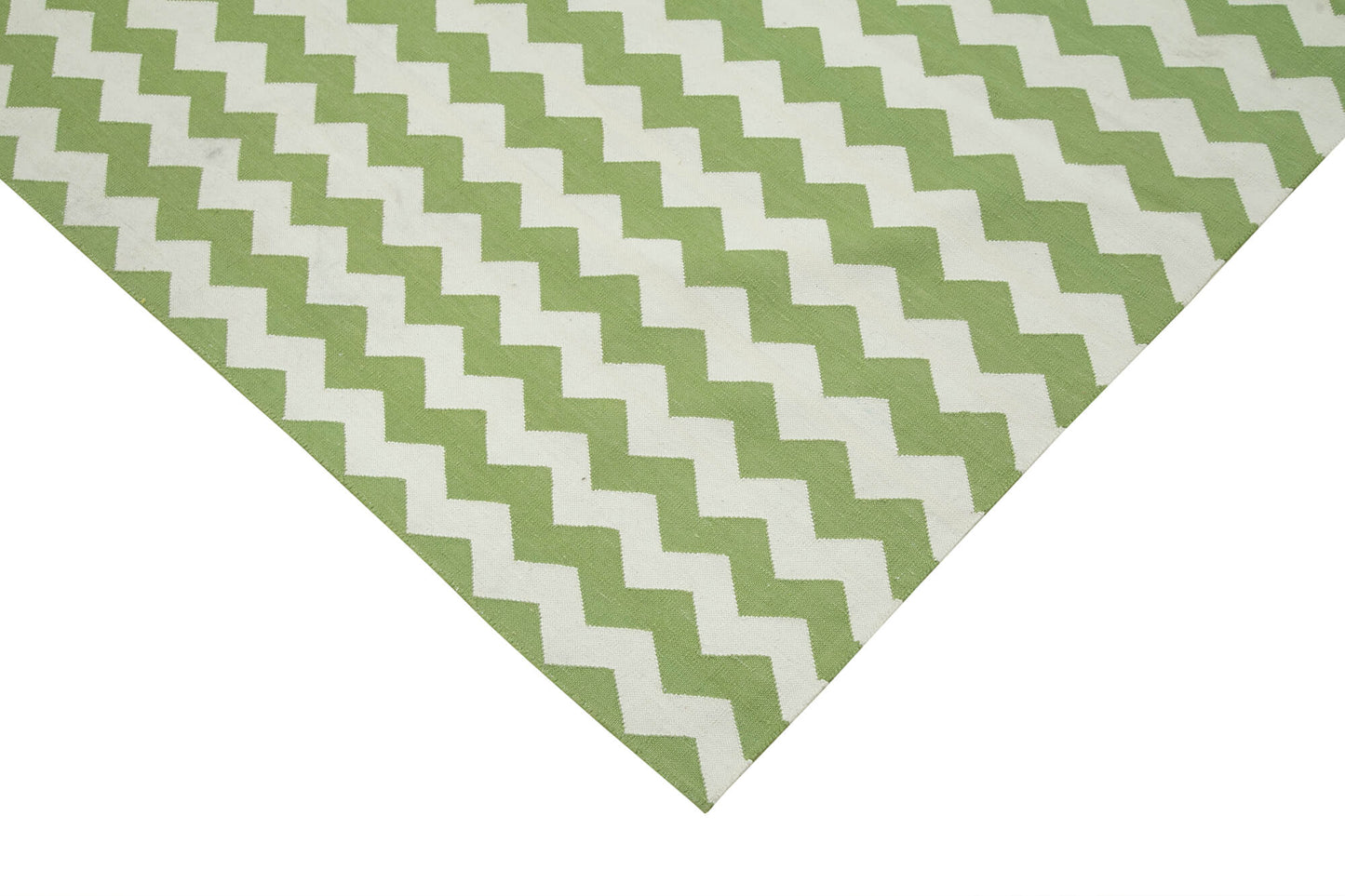 8x10 Green Dhurrie Rug - 32483