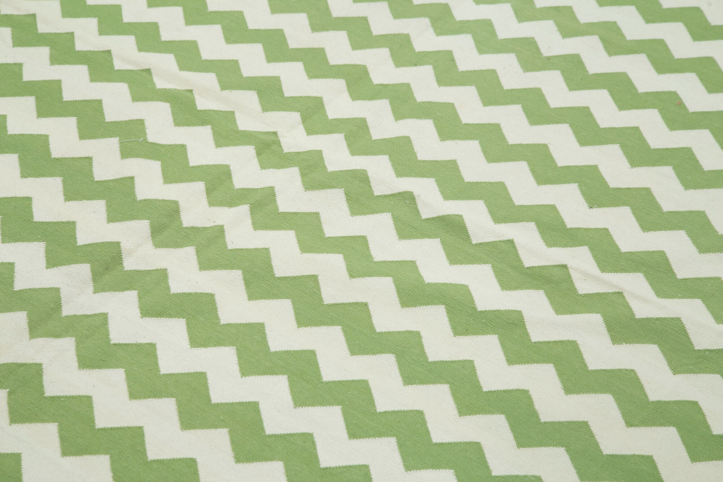 8x10 Green Dhurrie Rug - 32483