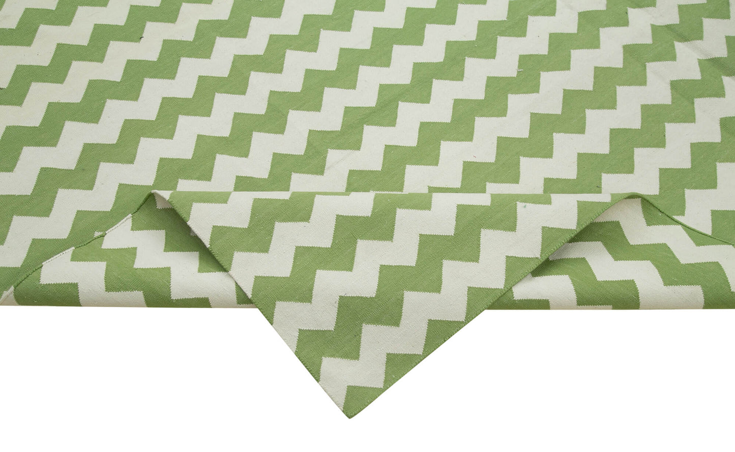 8x10 Green Dhurrie Rug - 32483