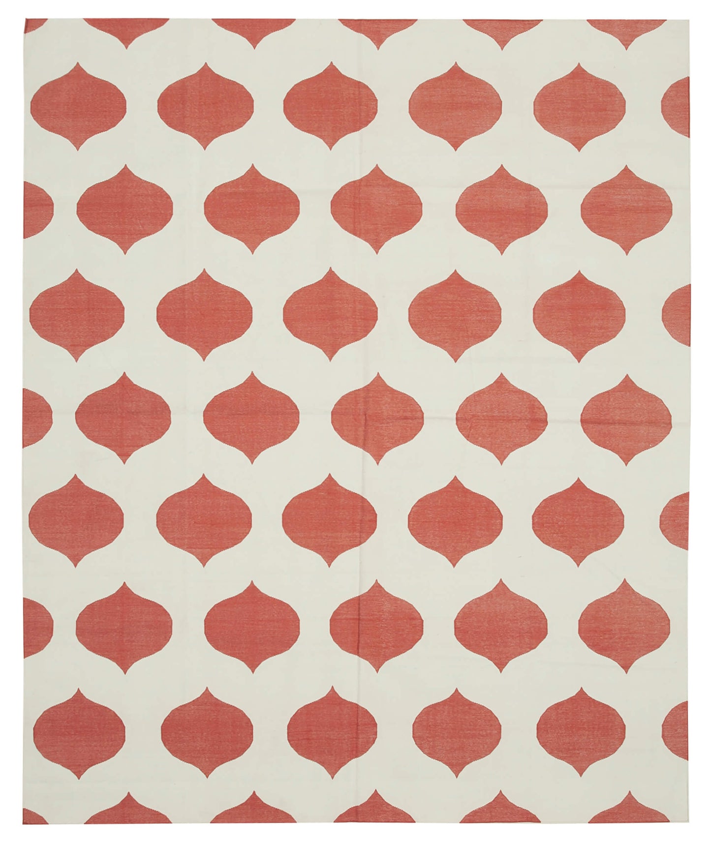 8x10 Red Dhurrie Rug - 32491