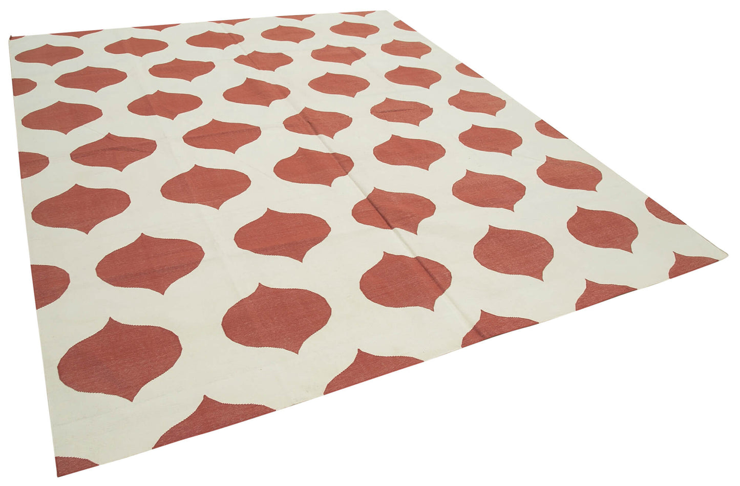 8x10 Red Dhurrie Rug - 32491