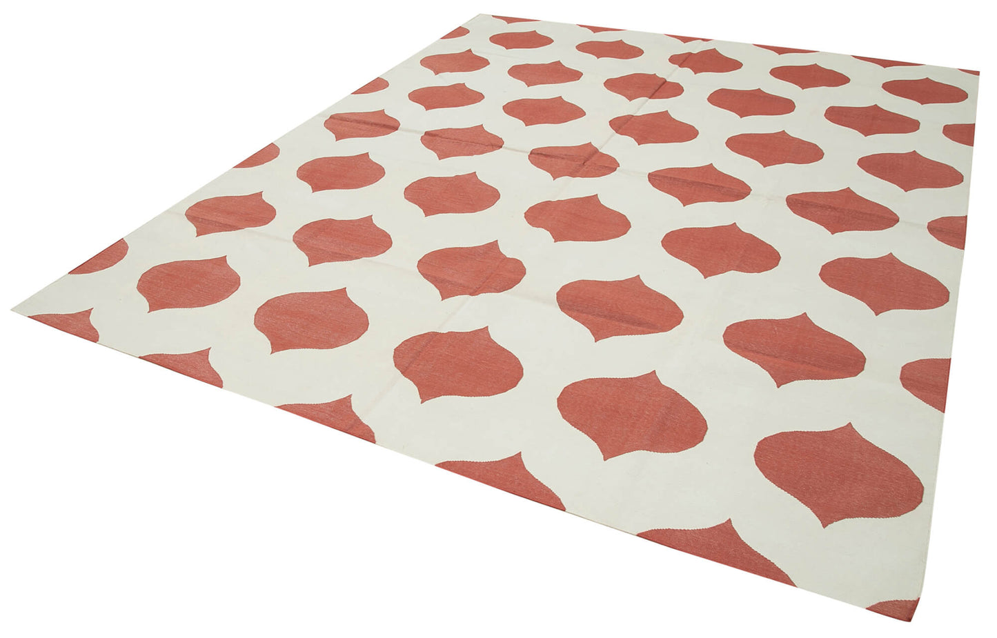 8x10 Red Dhurrie Rug - 32491