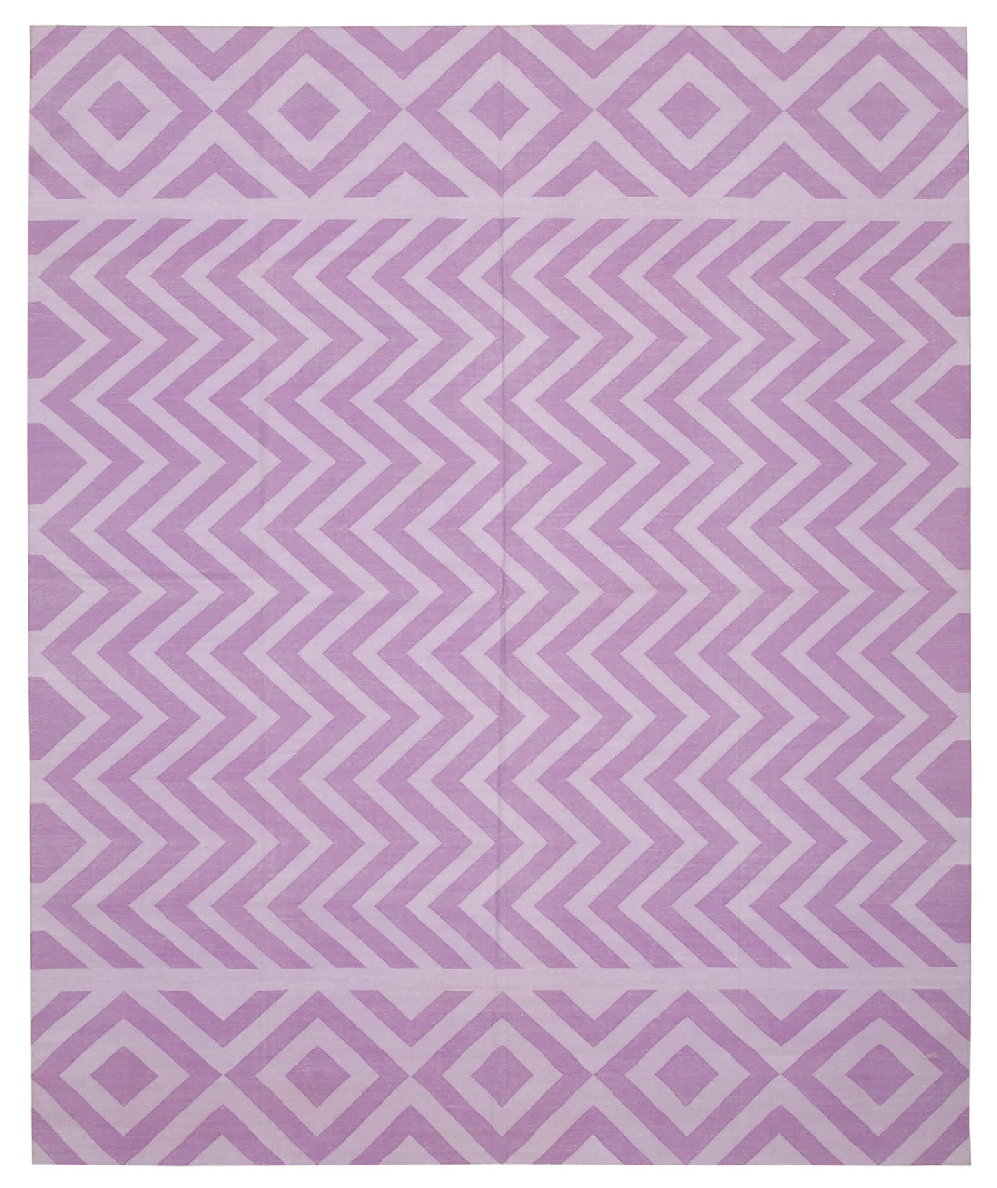 8x10 Purple Dhurrie Rug - 32493